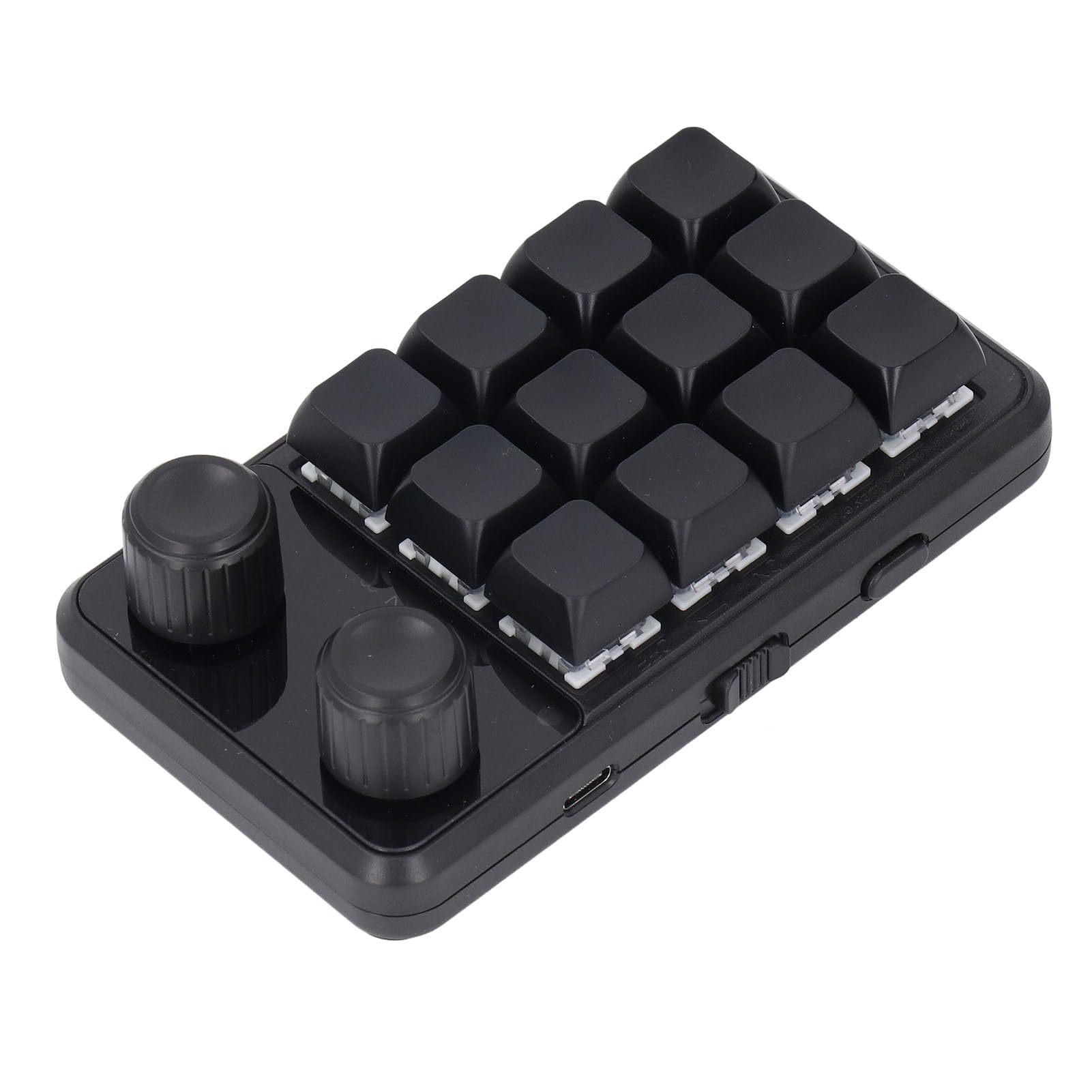 Hyuduo RGB Backlit Mechanical Gaming Keyboard with Blue Switches - 2.4G Wireless, 12 Programmable Macro Keys - Perfect for PC Gaming, Office Work & Typing Enthusiasts