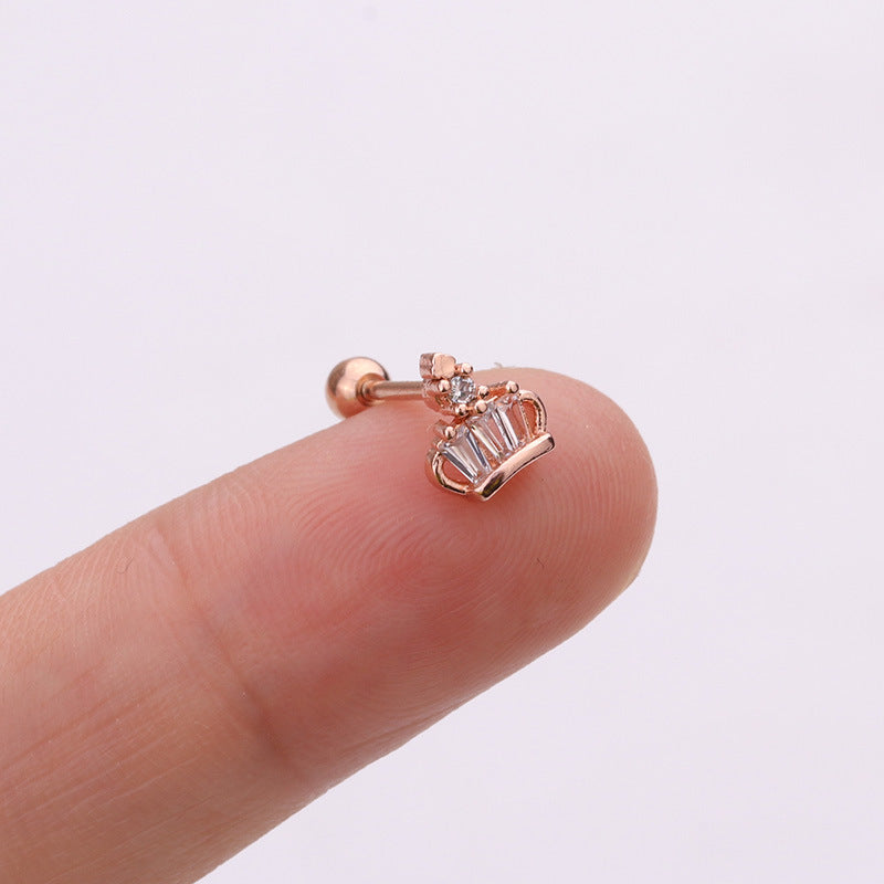 20G Cartilage Tiny Stud Earrings - Pineapple Stud Earrings for Women, Cute Gold Plated Piercing Jewelry | Perfect for Daily Wear, Gifts, and Summer Outfits