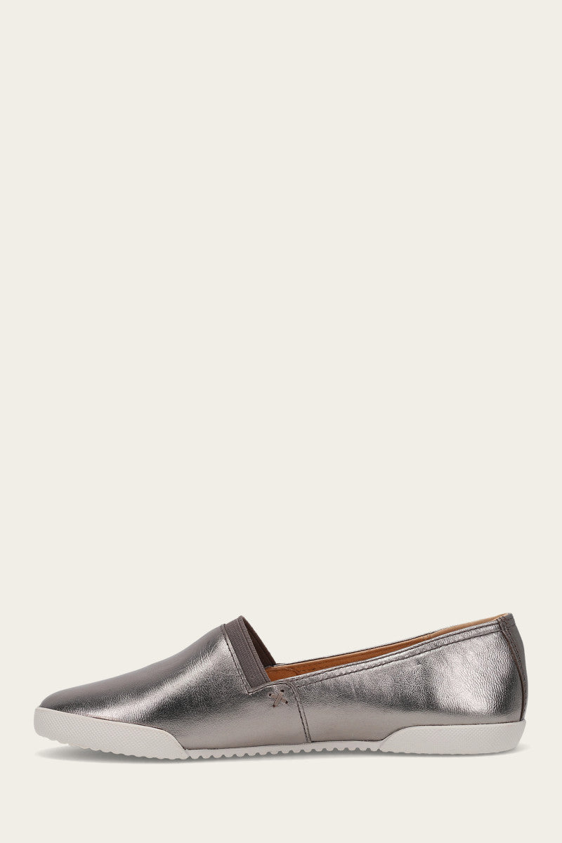 Melanie Slip-On Shoes for Women - Dark Pewter Comfort Loafers for Casual Wear, Office & Travel