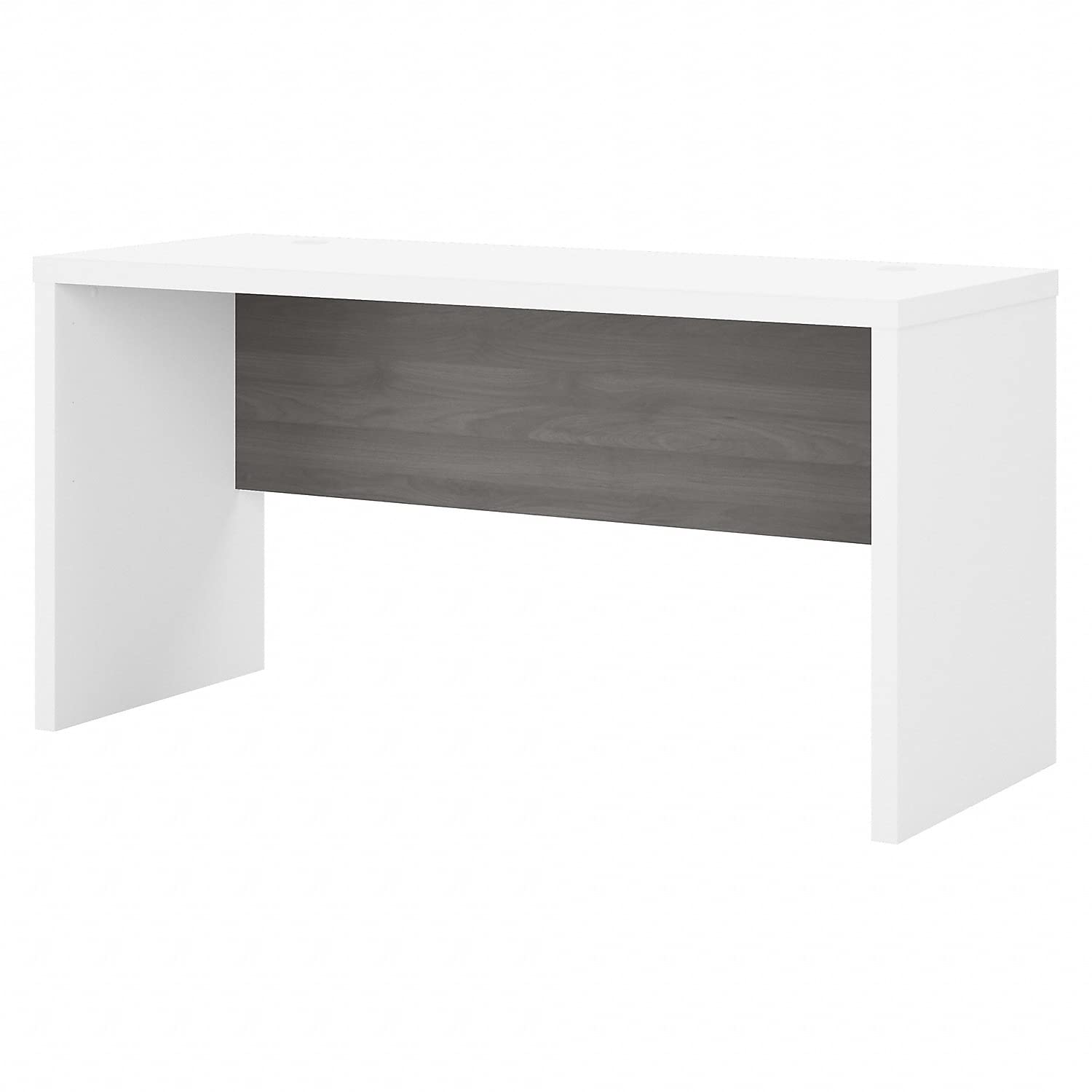 Bush Furniture Credenza Office Table with Wire Management | Echo Collection Computer Desk for Home Office - Easy Assembly (60W x 24L x 30H) | Perfect for Small Spaces & Home Office Organization