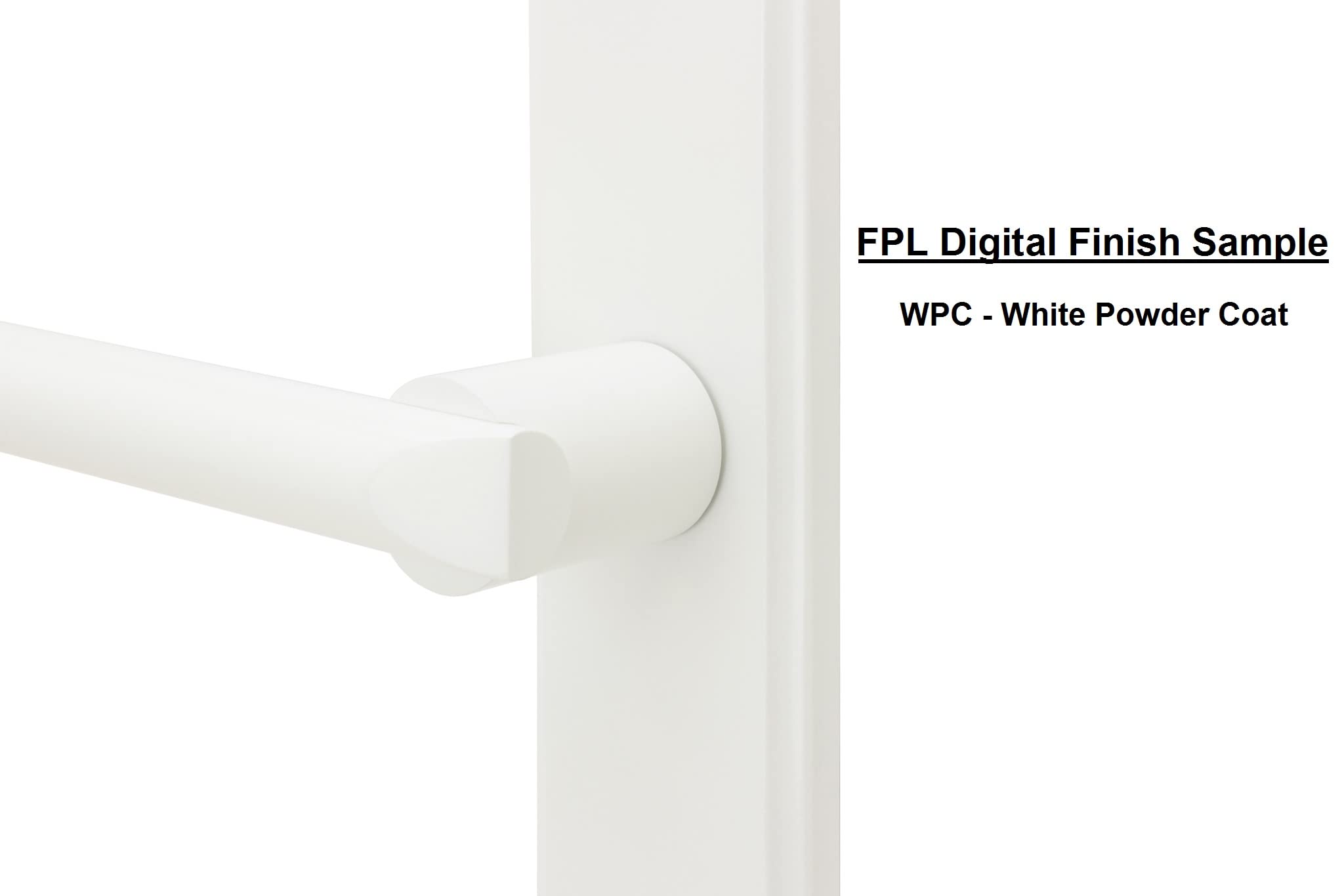 Royal Zinc Die-Cast Lever Set with Back Plates - White Full Dummy Set for Left Hand Doors - Perfect for Home, Office & Commercial Interior Door Hardware Upgrade