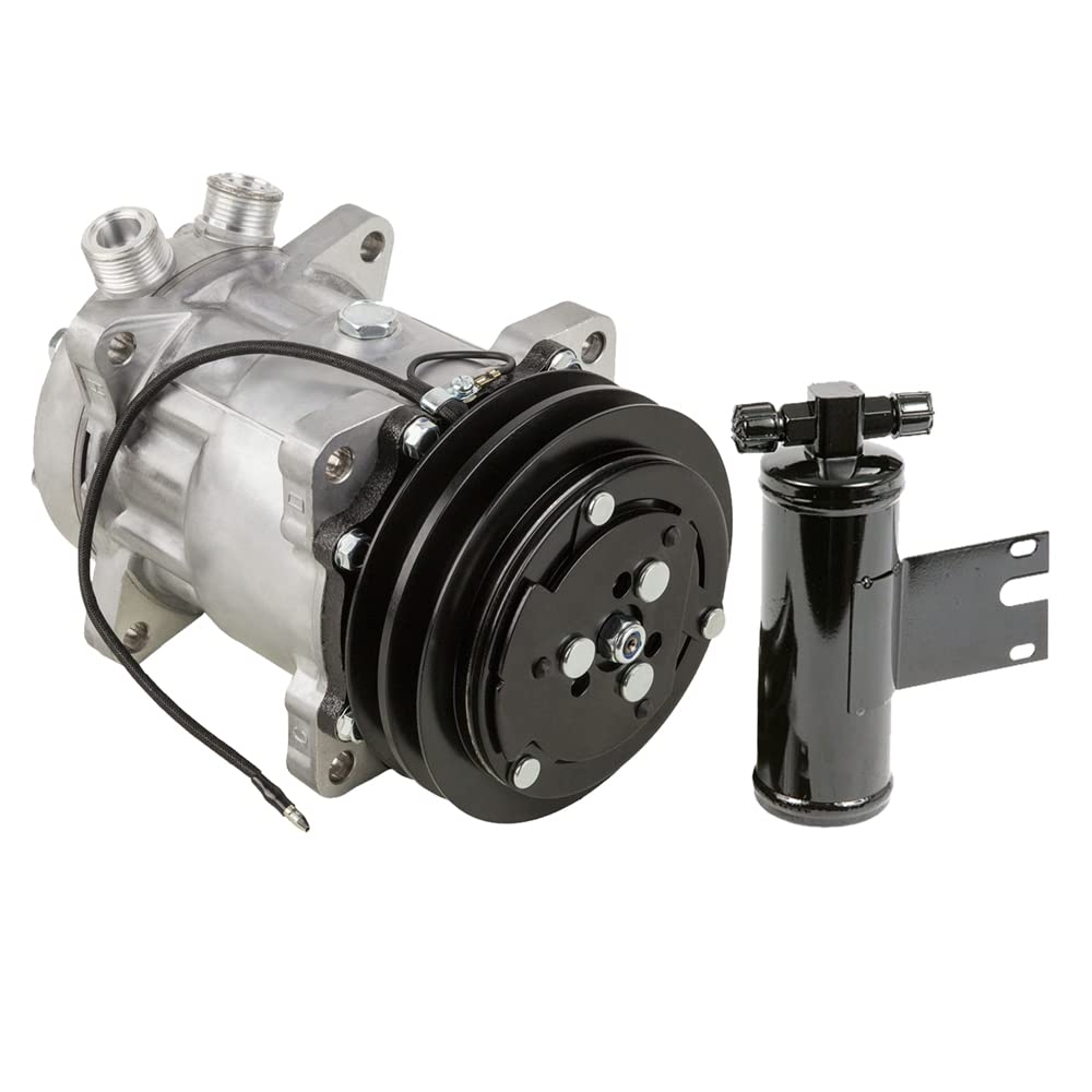 New AC Compressor with A/C Drier for 1988-1991 Jeep Grand Wagoneer - BuyAutoParts 61-89811R2 | Perfect for Summer Cooling & Off-Road Adventures