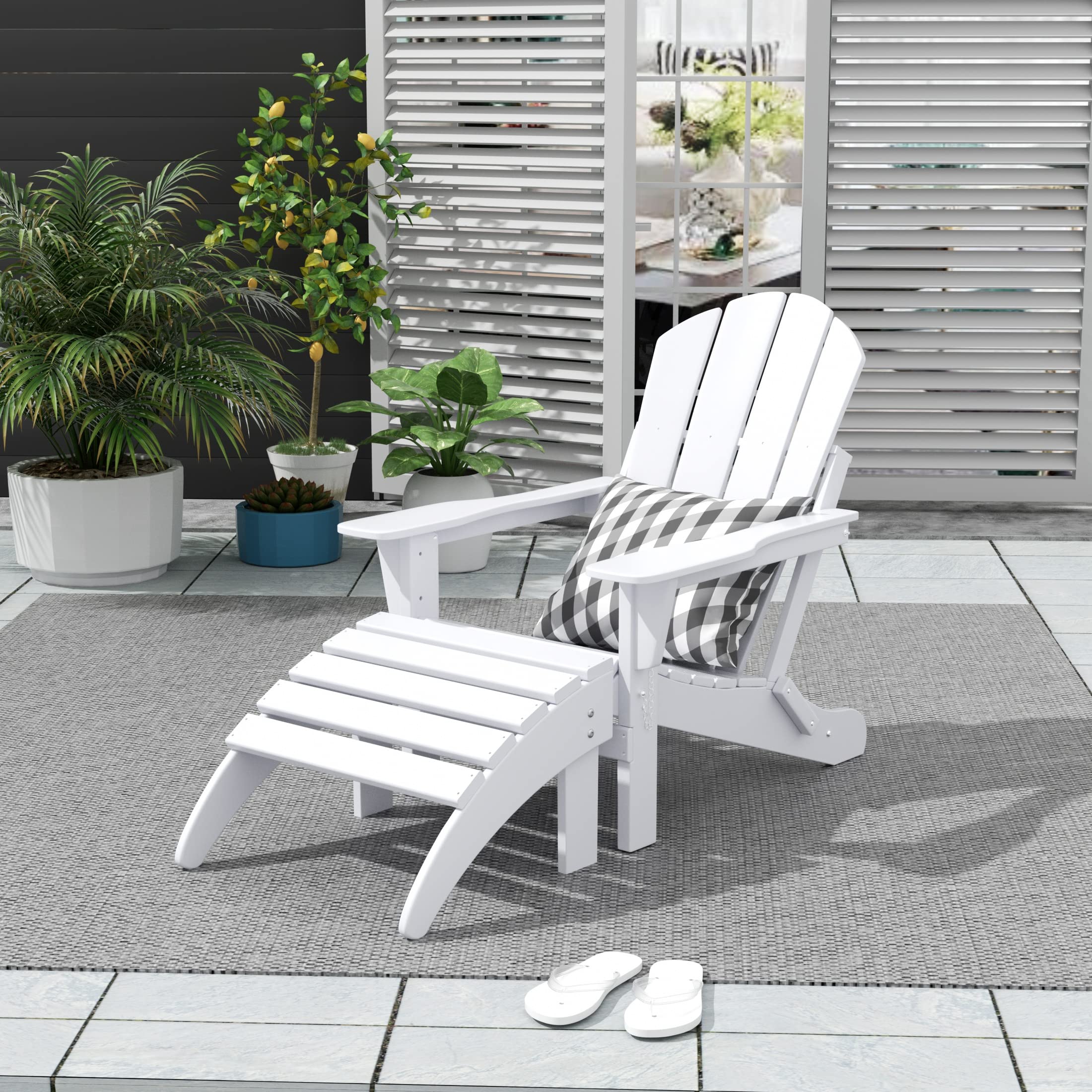 **WO Home Furniture Adirondack Ottoman - 13.5
