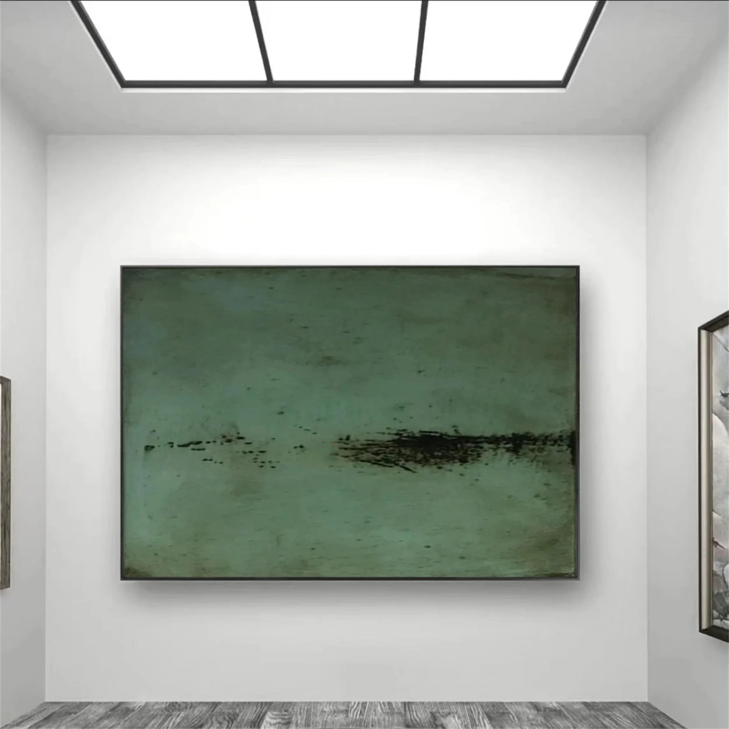 Blue & Green Abstract Art Print #BG054 - Modern Wall Decor for Living Room, Bedroom & Office