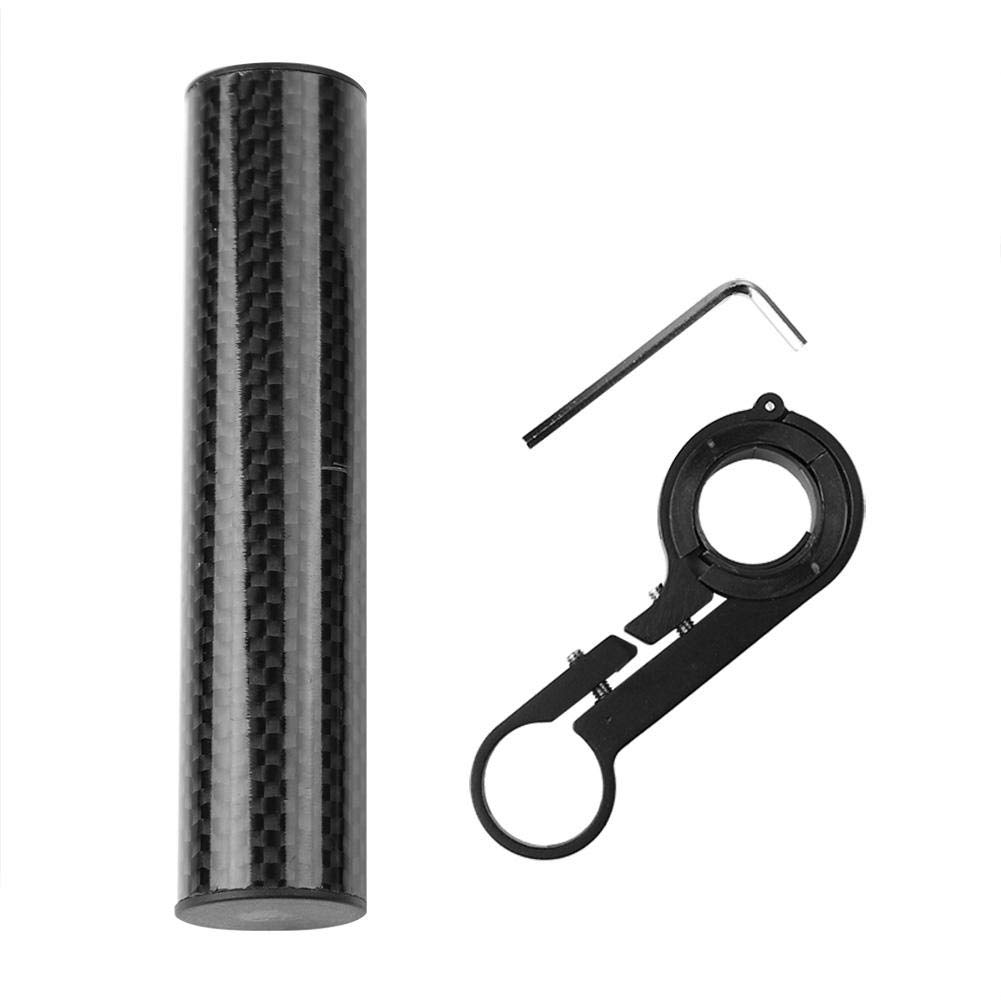 Aluminum Alloy Bike Handlebar Extender - 10cm Carbon Tube Black Handlebar Extension Bracket for Bike Light & Phone Mount | Perfect for Cycling, Commuting & Outdoor Adventures