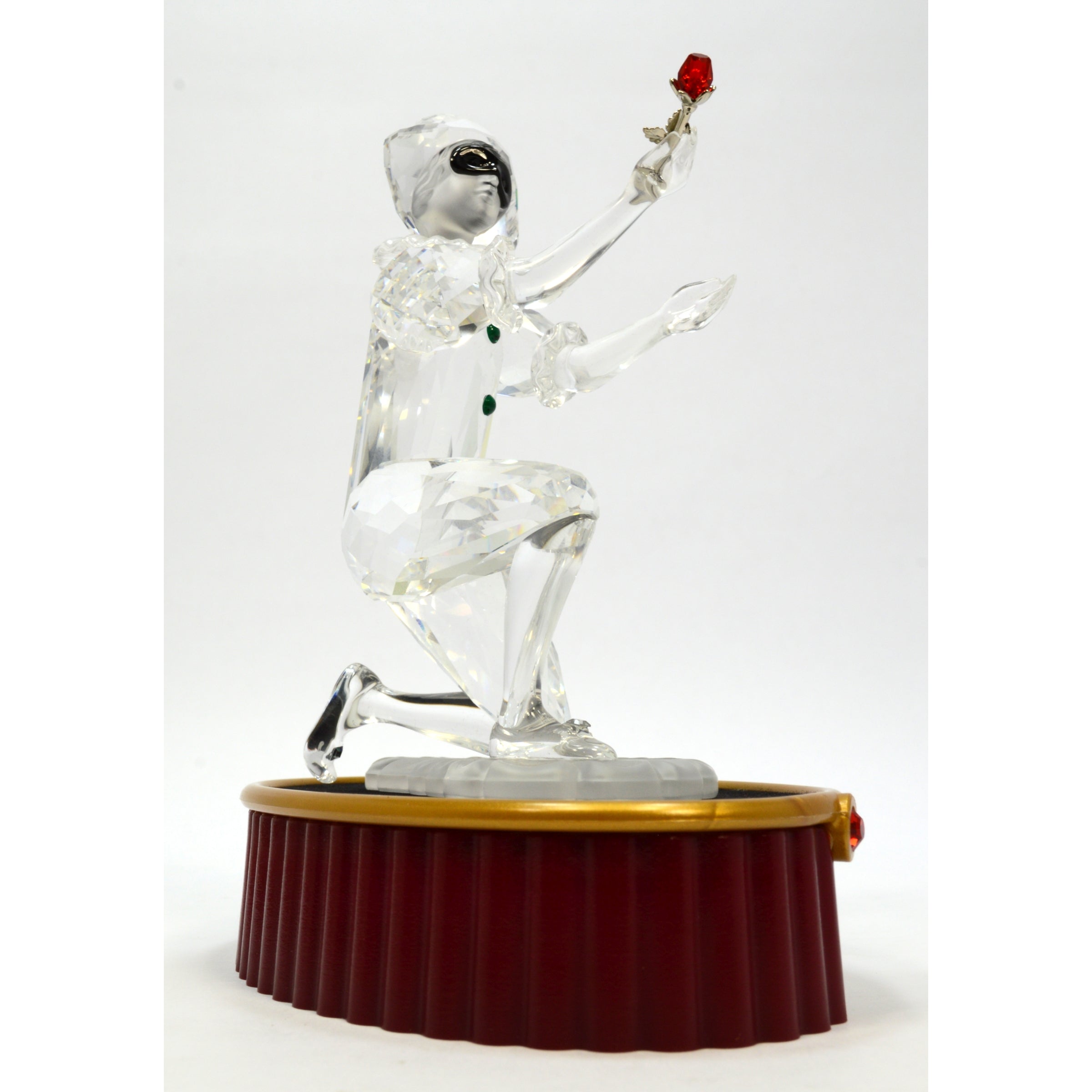 2001 Swarovski Crystal Figurine with Stand - Masquerade Harlequin #254044 in Original Box | Collectible Home Decor & Gift for Special Occasions