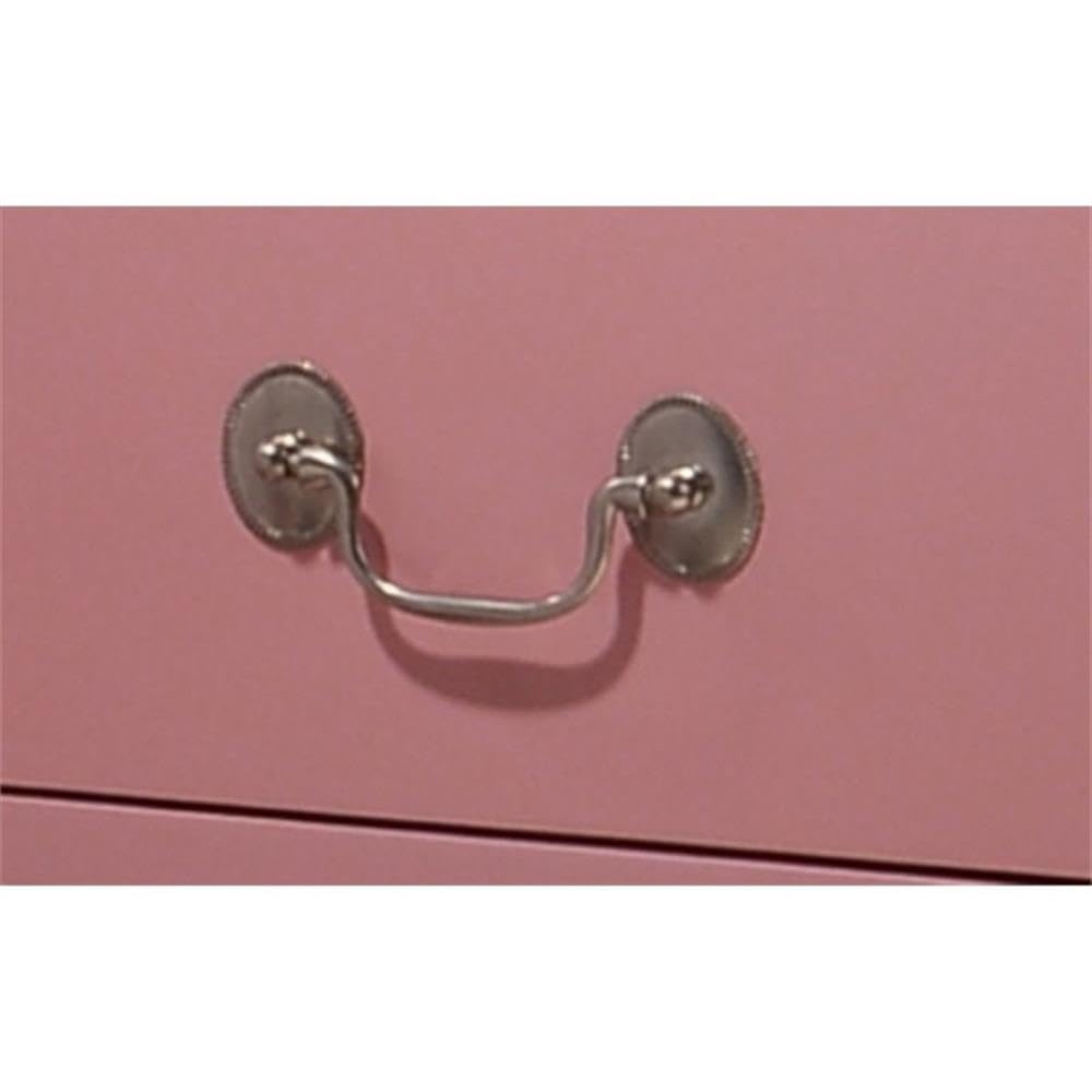 Pink Louis Phillipe 2-Drawer Nightstand - Elegant Bedside Table for Bedroom Decor | Glory Furniture for Home & Office Use