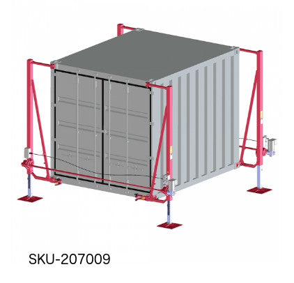 Heavy Duty Container Lifting Jacks - 10 Ton Capacity Hydraulic Dock Leveler for Shipping & Cargo - Perfect for Warehouses, Ports & Logistics Operations