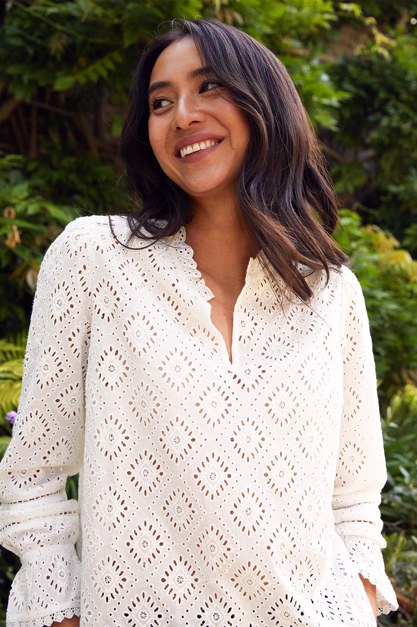 Flo Ivory Blouse for Women - Elegant Casual & Office Wear - Perfect for Work, Date Night & Special Occasions