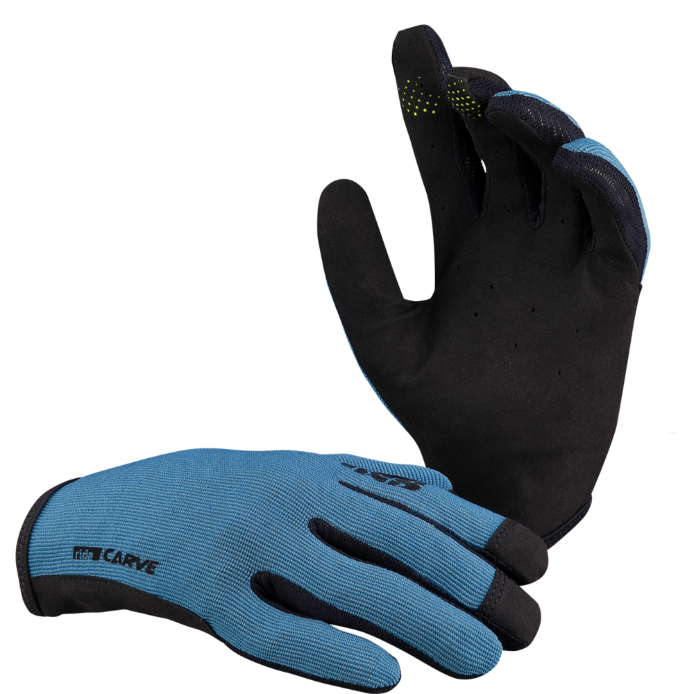 iXS Carve Full Finger Gloves - Durable Mountain Bike & Cycling Gloves for Men & Women - Perfect for Trail Riding, Downhill & BMX - Enhanced Grip & Protection