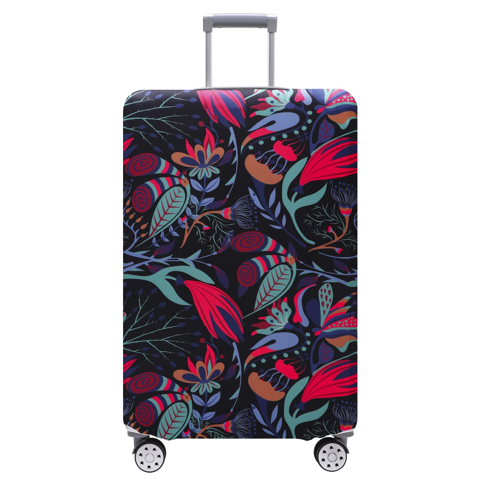 TRAVEL KIN Washable Luggage Cover - Durable Suitcase Protector for 18-32 Inch Bags | Anti-Scratch, Waterproof Travel Accessory | Perfect for Airplane, Train & Bus Trips