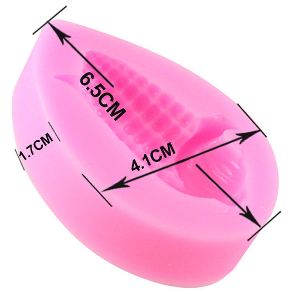 Premium Corn-Shaped Silicone Fondant Mold for Chocolate, Candy, Cupcake & Cake Decorating - Polymer Clay & Epoxy Resin Jewelry Making Tools - Perfect for Baking, DIY Crafts & Party Treats