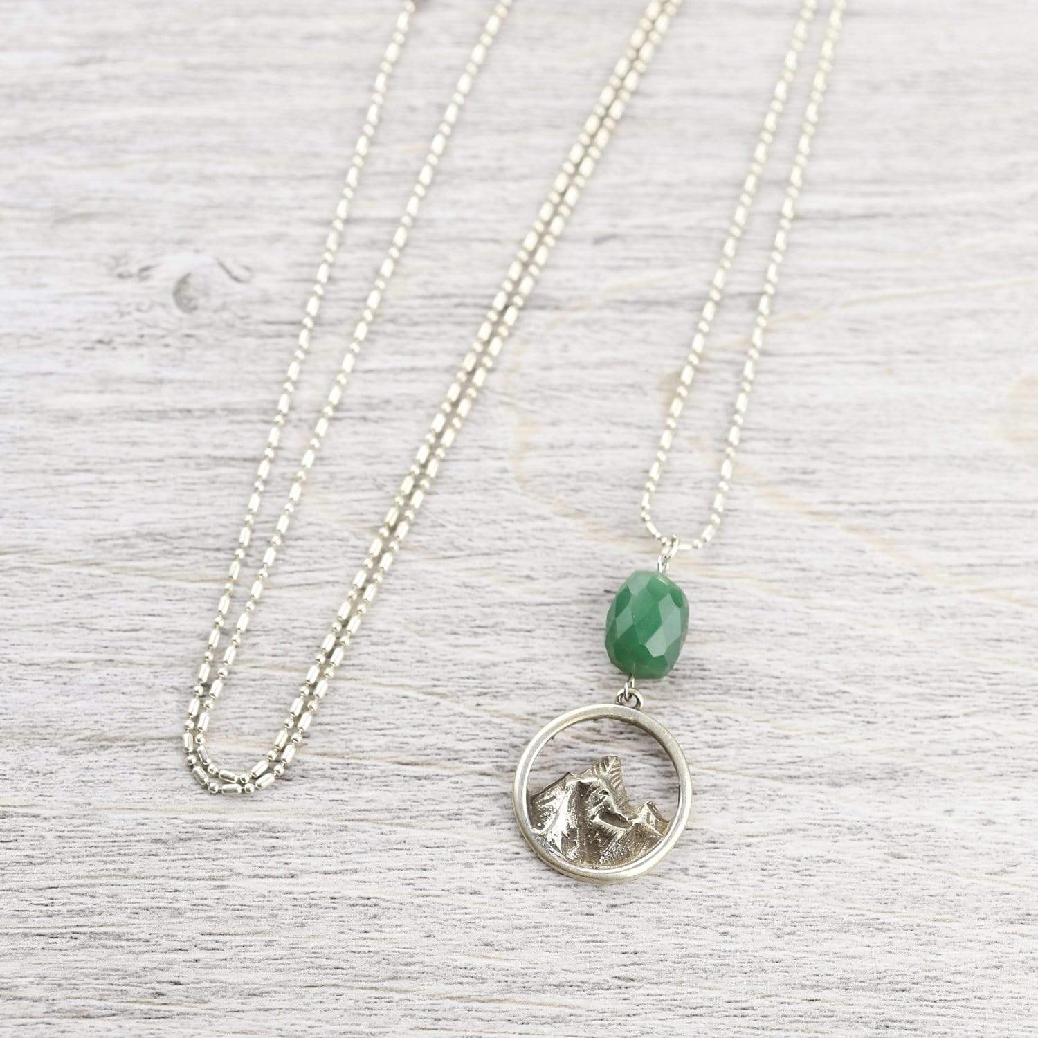 Everest Aventurine Necklace for Women - Elegant Green Stone Pendant for Everyday Wear & Spiritual Healing Jewelry Gift