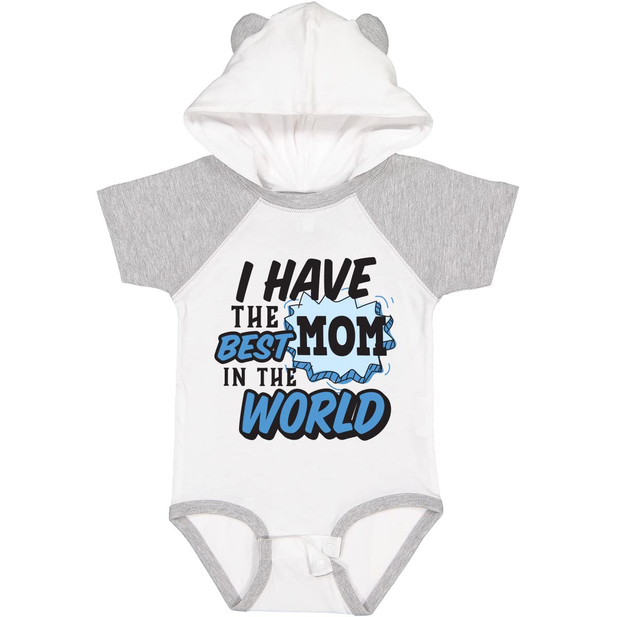 I Have The Best Mom in The World Baby Bodysuit - Cute Speech Bubble Design | Soft Cotton Infant Onesie for Newborns & Toddlers | Perfect for Mother's Day, Family Photos & Everyday Wear