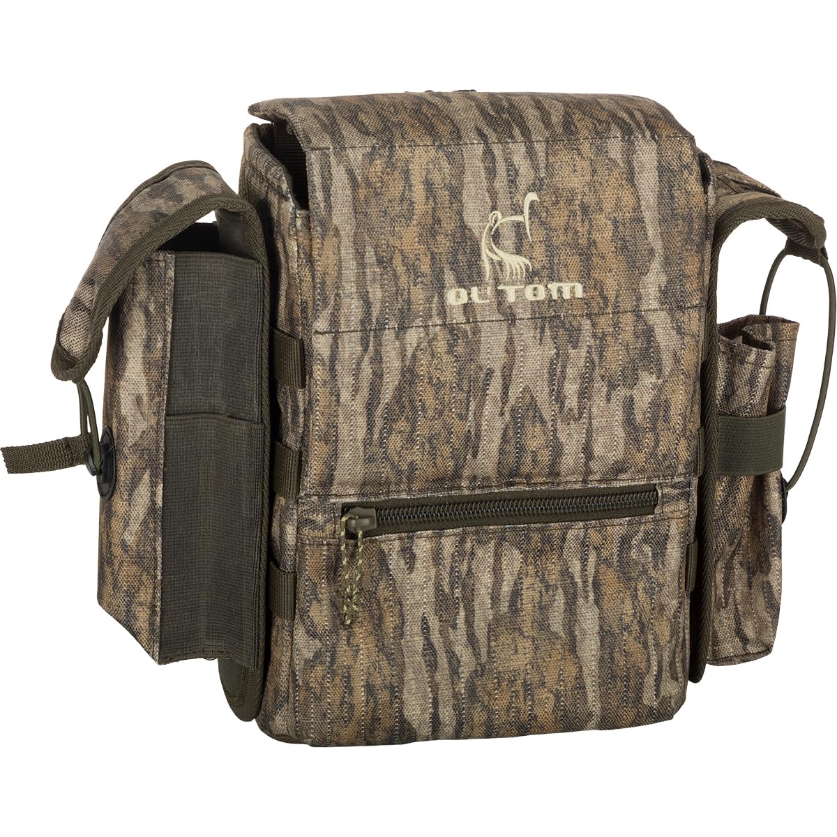 Drake Waterfowl Ol' Tom Turkey Camo Chest Pack Bino Harness - Mossy Oak Bottomland Camouflage for Hunting Gear - Perfect for Turkey Hunting, Bird Watching & Outdoor Adventures