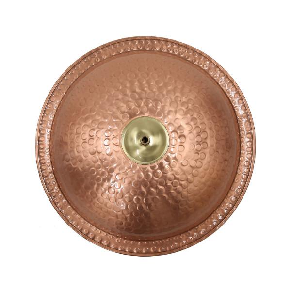 Handmade Hammered Solid Copper Birdbath Bowl - Outdoor Garden Decor for Birds - Perfect for Backyard, Patio, and Wildlife Habitat