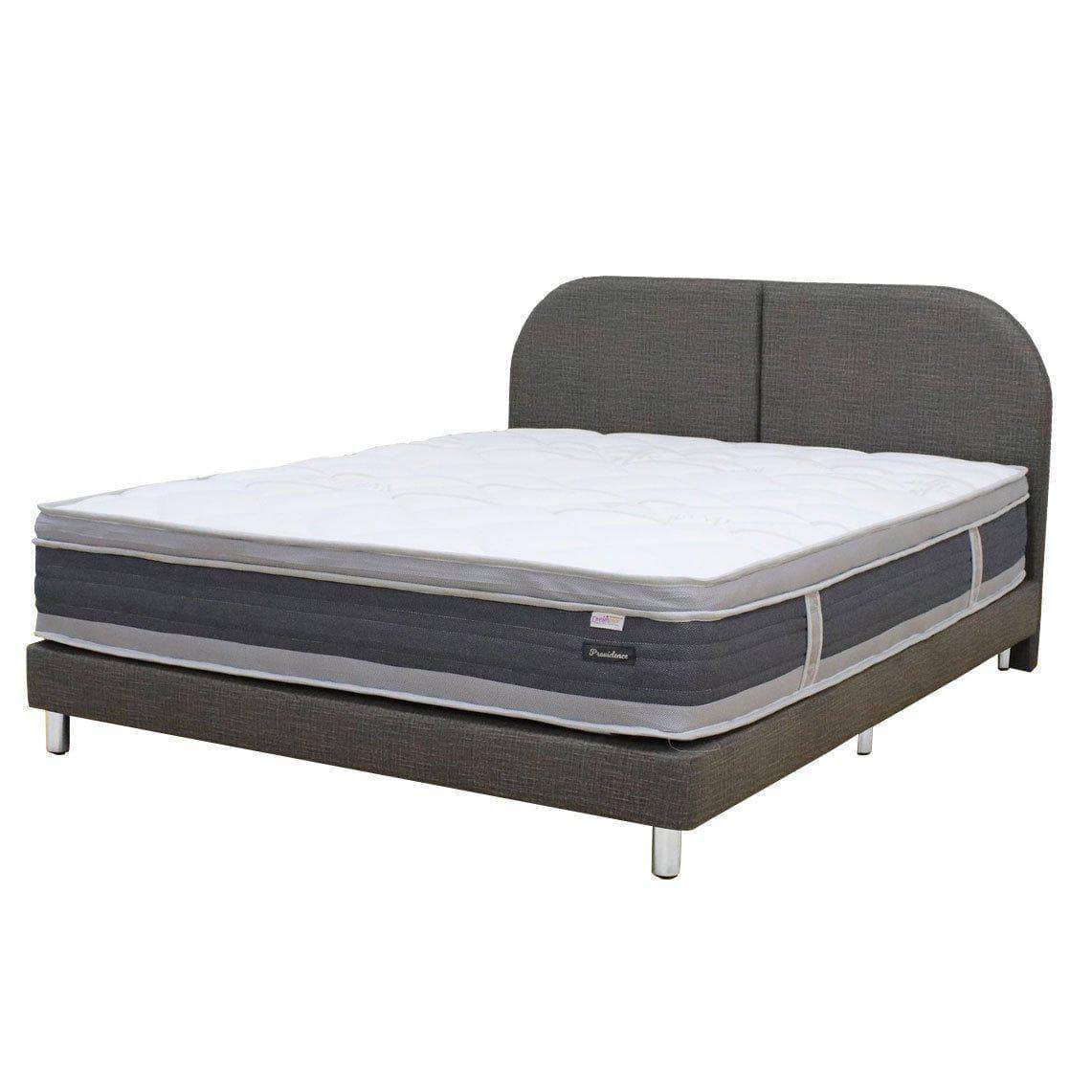 Dreamster Providence Pocketed Spring Mattress with Bed Frame - Queen Size Orthopedic Support for Back Pain Relief | Perfect for Guest Rooms, Dorms & Small Apartments