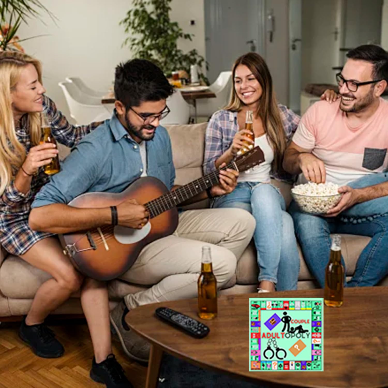 Adultopoly Board Game - French Edition for Couples, Fun & Spicy Date Night Card Game for Adults - Perfect for Romantic Evenings & Game Nights