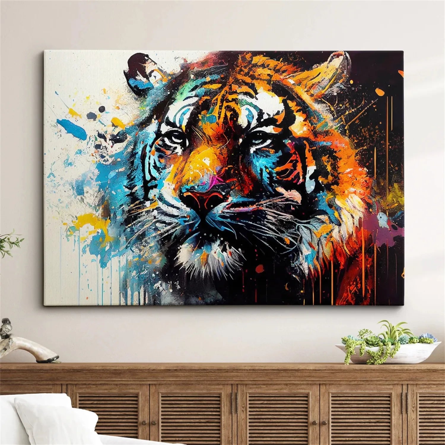 Animal Art Painting #AP085 - Handmade Wildlife Canvas Wall Decor for Living Room, Bedroom & Office