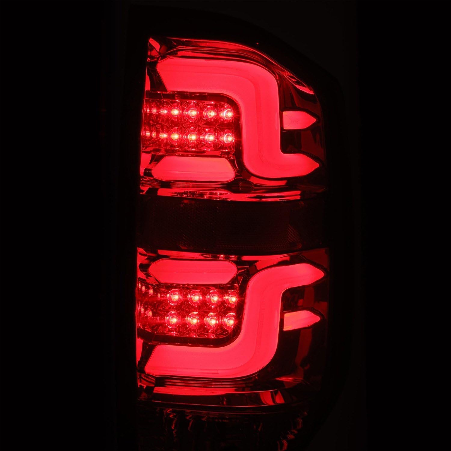 AlphaRex PRO-Series LED Tail Lights (672020) - Red Smoke for 2014-2020 Toyota Tundra - Upgrade Your Truck's Style & Visibility for Night Driving & Off-Road Adventures