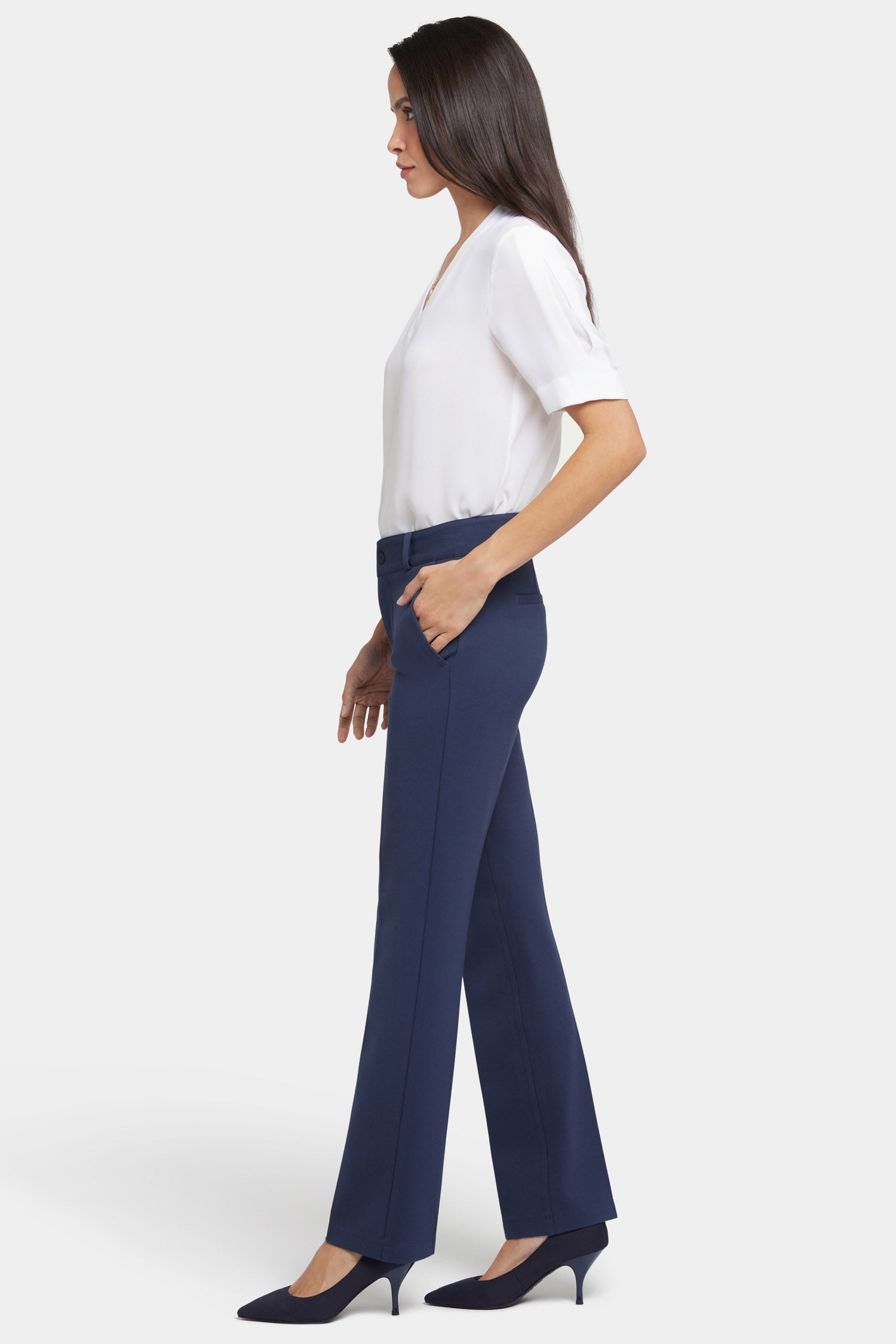 Classic Oxford Navy Dress Pants for Men - Professional & Comfortable Office Wear, Business Casual & Formal Occasions
