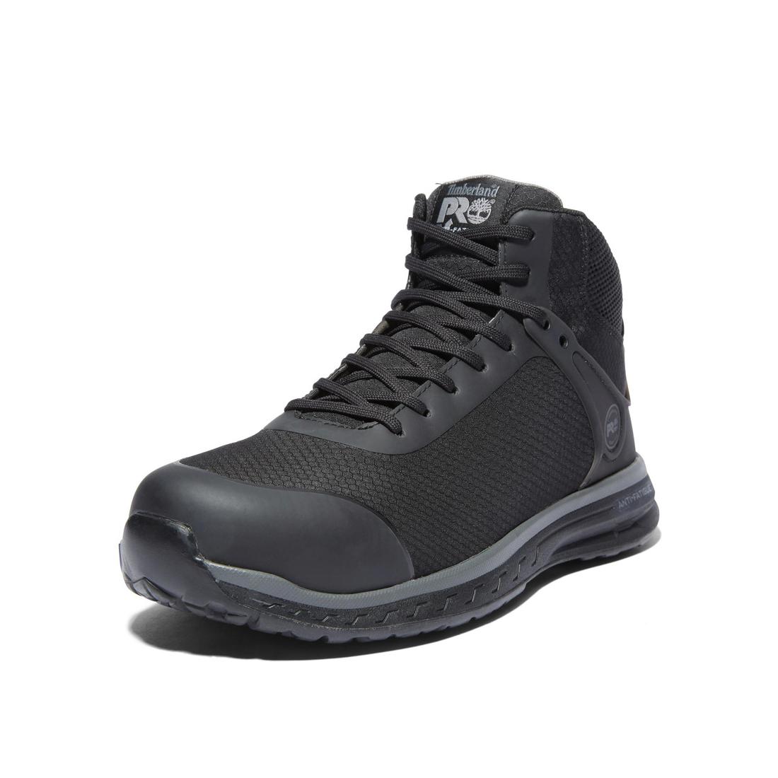 Best Composite Toe Work Boots for Men - Black Safety Shoes for Construction & Heavy Duty Work | Slip Resistant & Comfortable