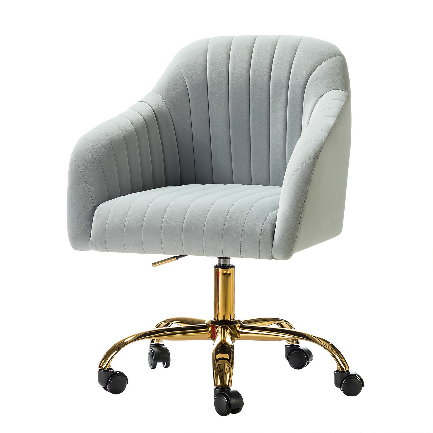 Luxury Velvet Office Chair - Ergonomic Desk Chair with Adjustable Height for Home & Workspace - Perfect for Remote Work, Gaming & Study