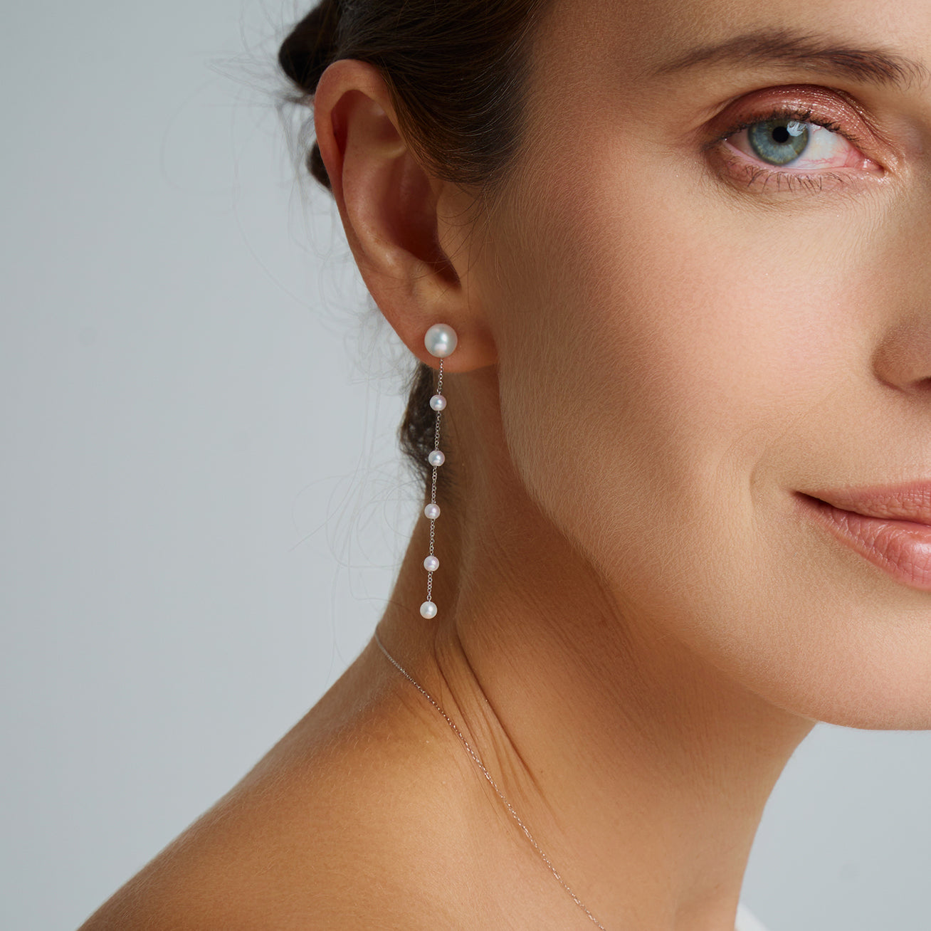 18K Gold Freshwater Pearl Earrings for Women - Elegant Stud Earrings with AAA Quality Pearls - Perfect for Weddings, Parties & Everyday Wear (KE00242)