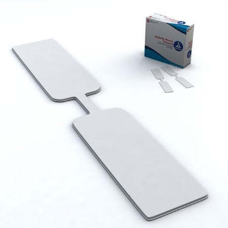 Dynarex 3616 Sterile Skin Closure Strips - Box of 100 Wound Closure Strips for First Aid, Surgical Incisions & Minor Cuts | Medical Adhesive Bandages for Secure Wound Healing