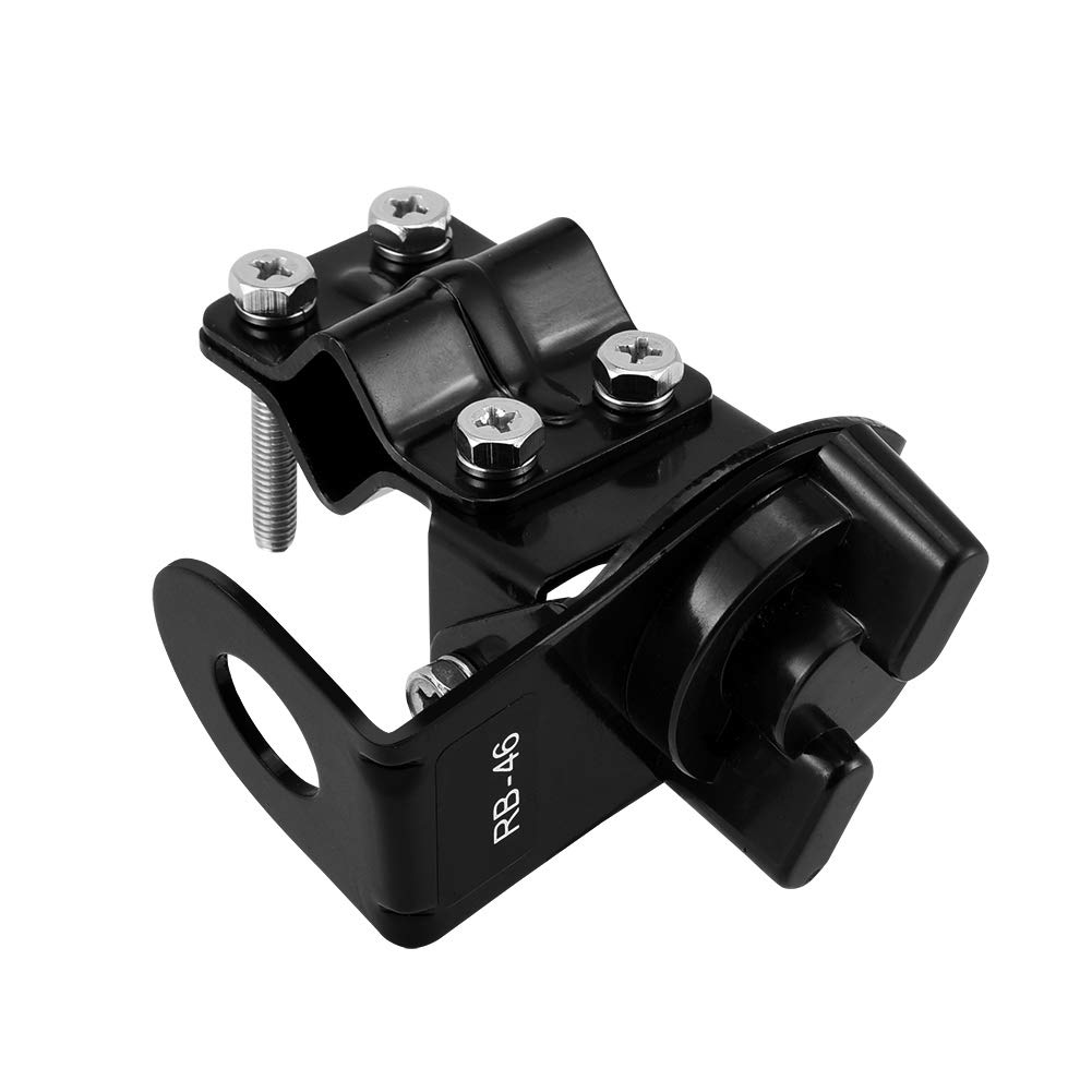 RB-46 Stainless Steel CB Radio Antenna Mount Bracket for Vehicles - Heavy Duty Truck & Car Mobile Radio Holder for Two Way Radios & Transceivers - Perfect for Off-Roading, Fleet Communication & Emergency Preparedness