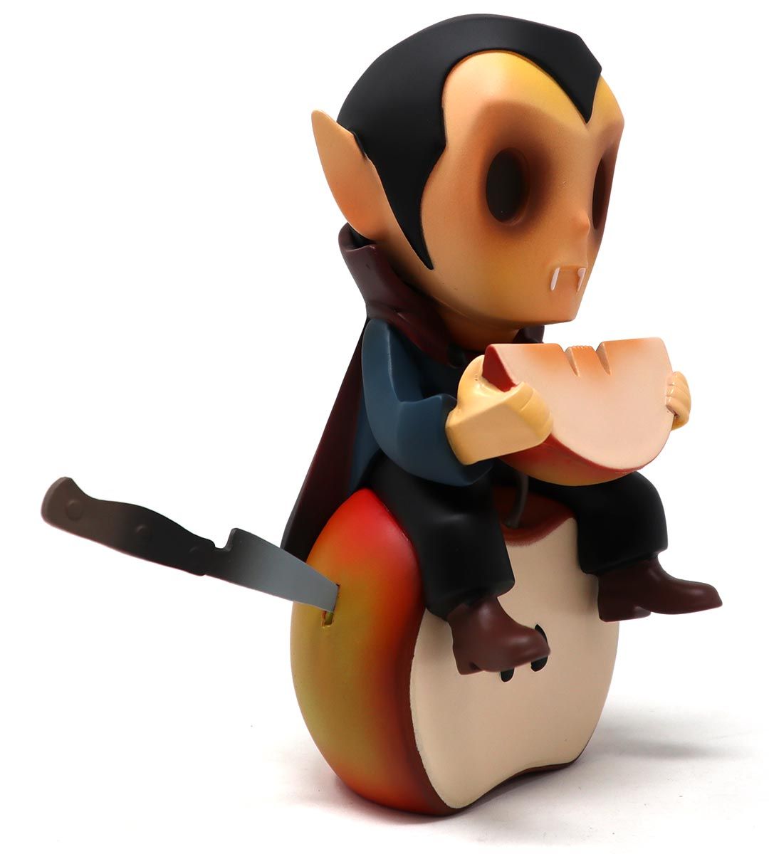 Vegan Vampire Apple Slicer - Stainless Steel Fruit Cutter for Kitchen, Snacks & Halloween Party Decor | Perfect for Healthy Eating, Lunch Box Prep & Themed Events