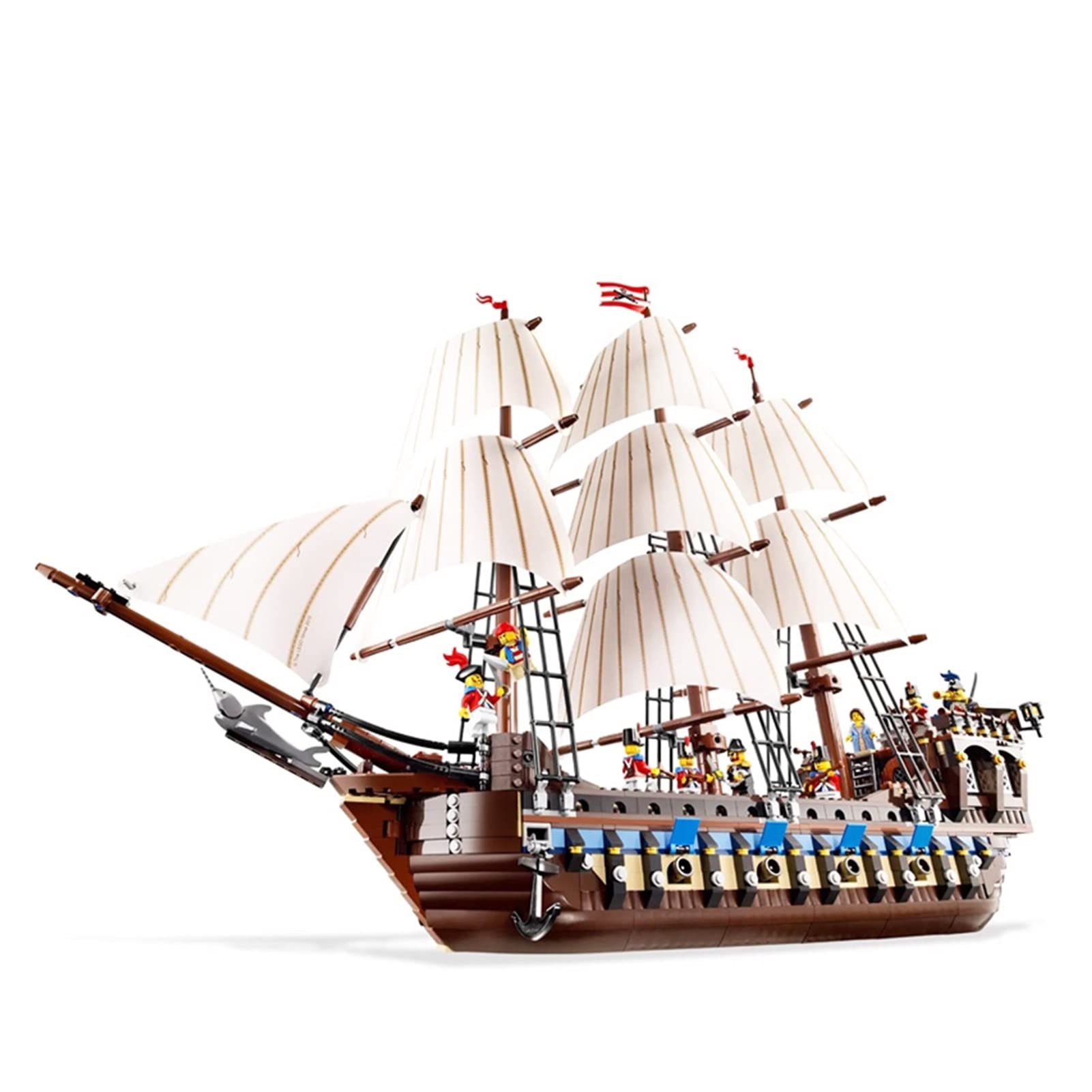 LSXUE 10210 22001 Compatible Building Blocks Set - DIY Flagship Model Construction Toy for Kids, Creative Gift for Boys & Girls | Perfect for Birthday, Christmas, and STEM Learning Activities