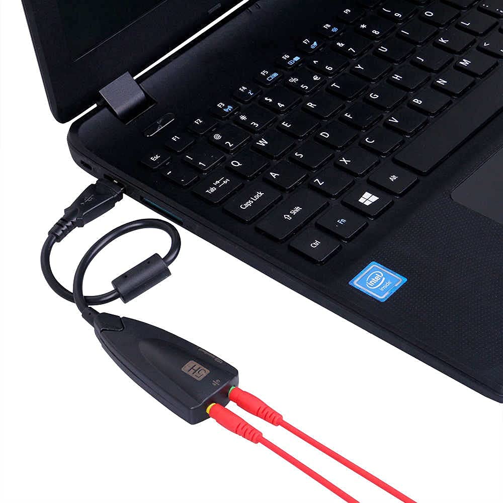 Storin 5Hv2 USB 7.1 Virtual 12 Channel Sound Adapter | USB to Audio Sound Card Converter | External Sound Card for PC, Laptop, Gaming & Home Theater Systems