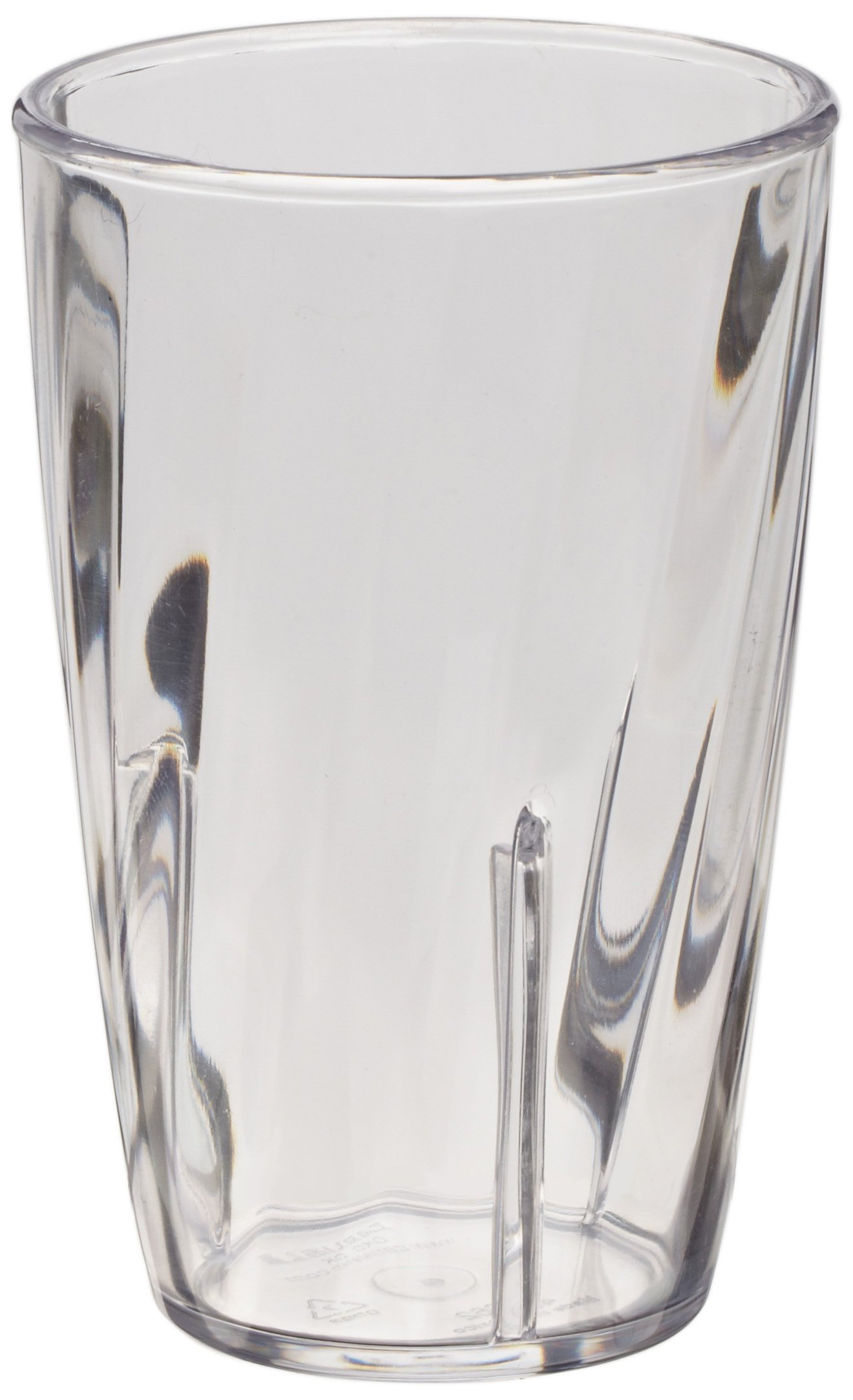 Carlisle 4366807 16 oz Clear Polycarbonate Swirl Tumbler - Case of 36 - Durable Drinkware for Restaurants, Cafes & Catering Services - Perfect for Iced Coffee, Smoothies & Cold Beverages