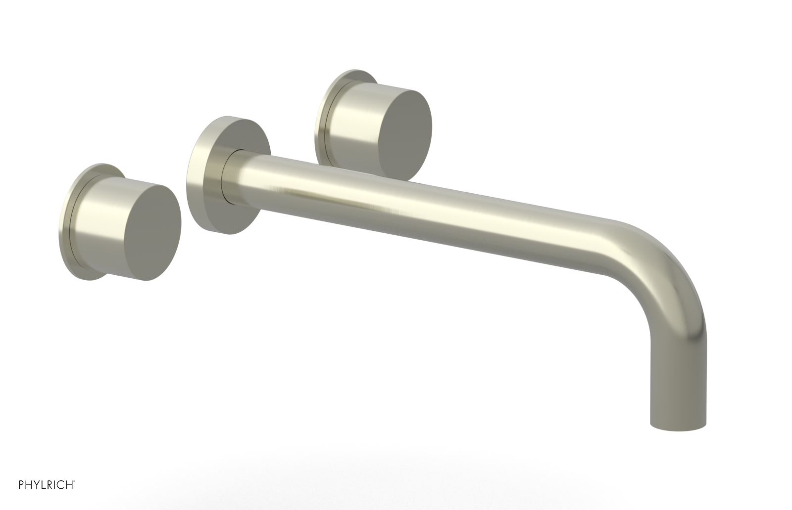 Basic II 10-Inch Wall Tub Faucet Set with Smooth Handles - 230 57 10 - Perfect for Bathroom Renovation and Modern Home Decor