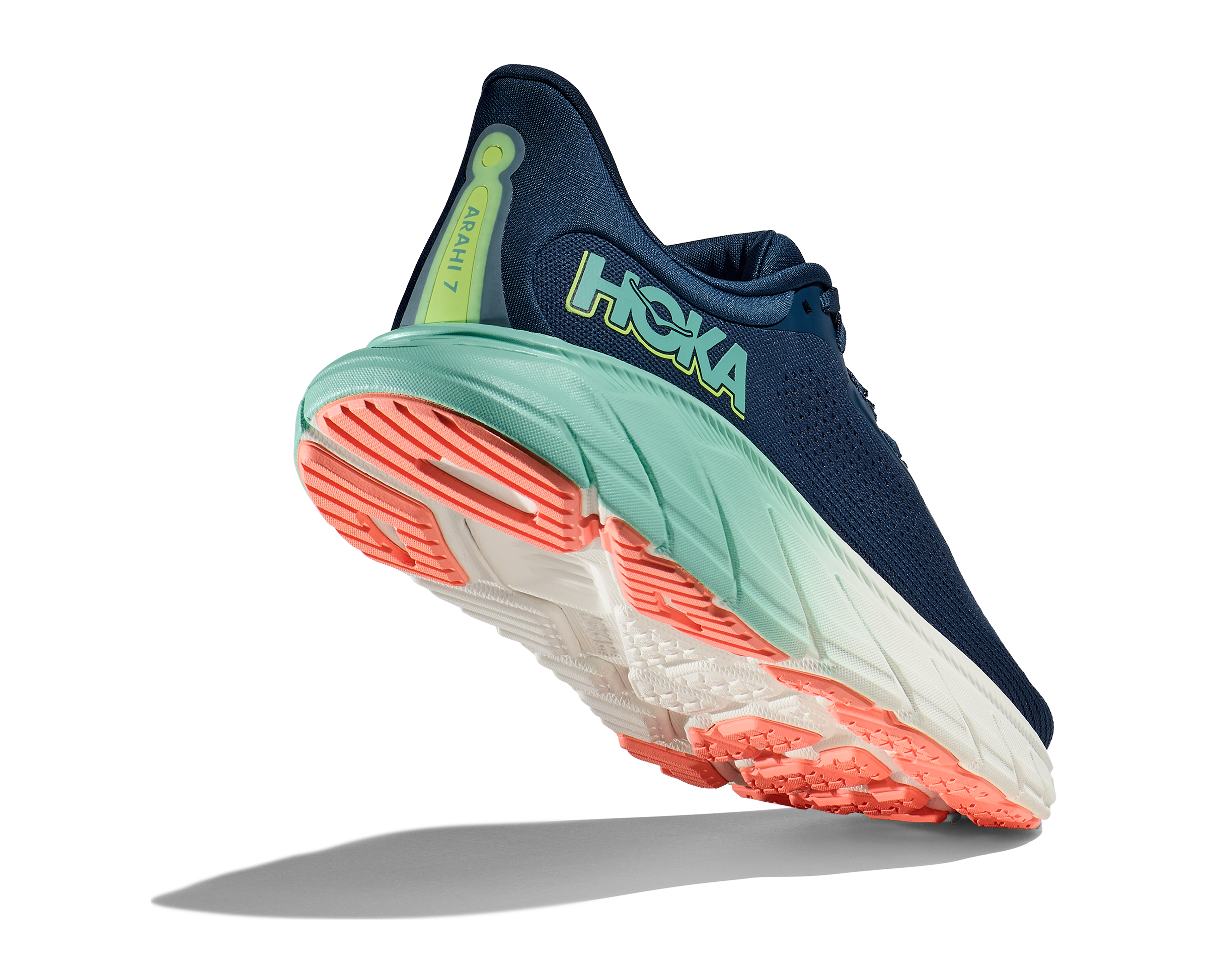 HOKA Women's Arahi 7 Running Shoes - Midnight/Seafoam | Stability & Cushion for Road Running, Walking & Daily Wear