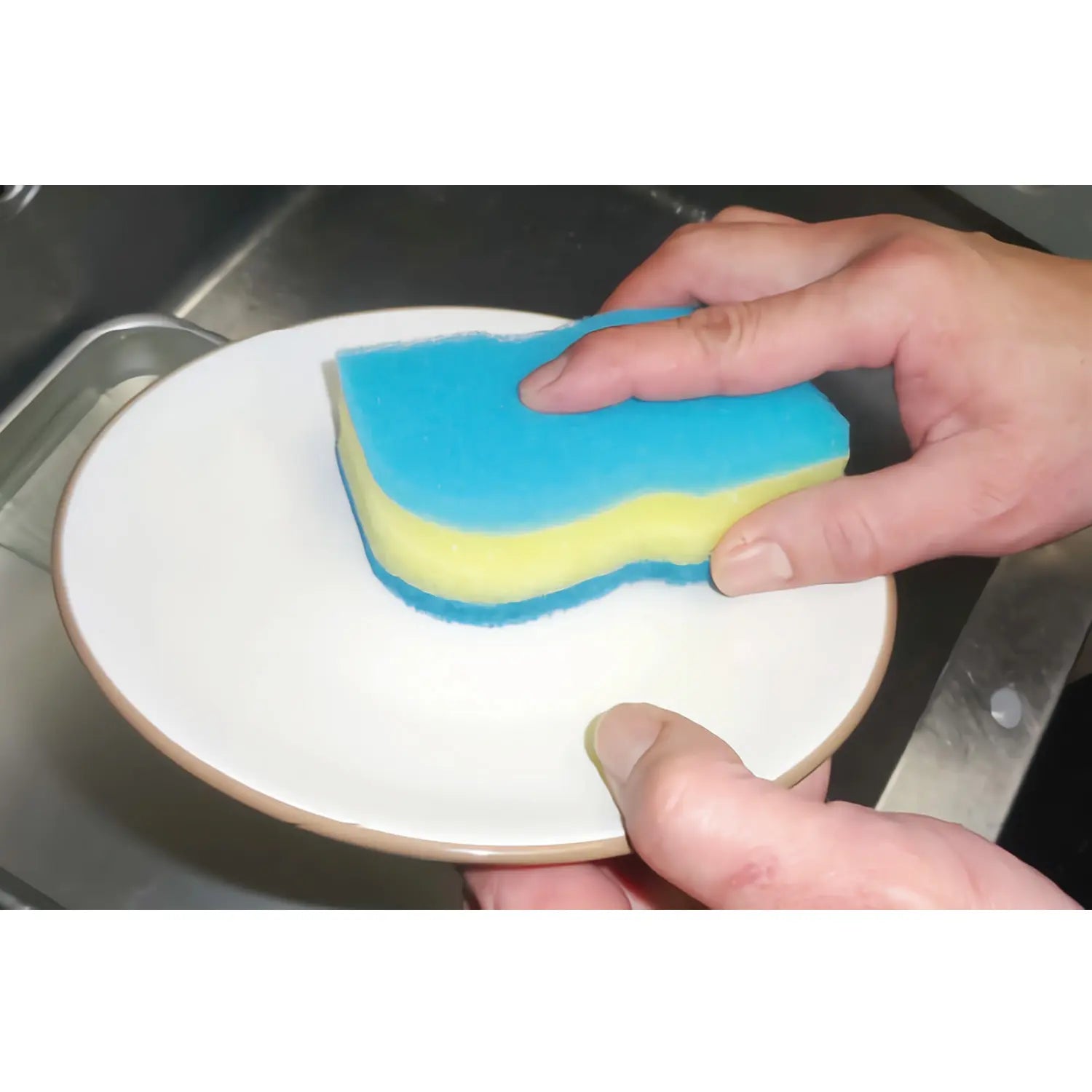 Kikulon Pro Nylon Antibacterial Cleaning Sponge - 5 Pack Multipurpose Scrubber Sponges for Kitchen, Dishes, Countertops & Bathroom Cleaning
