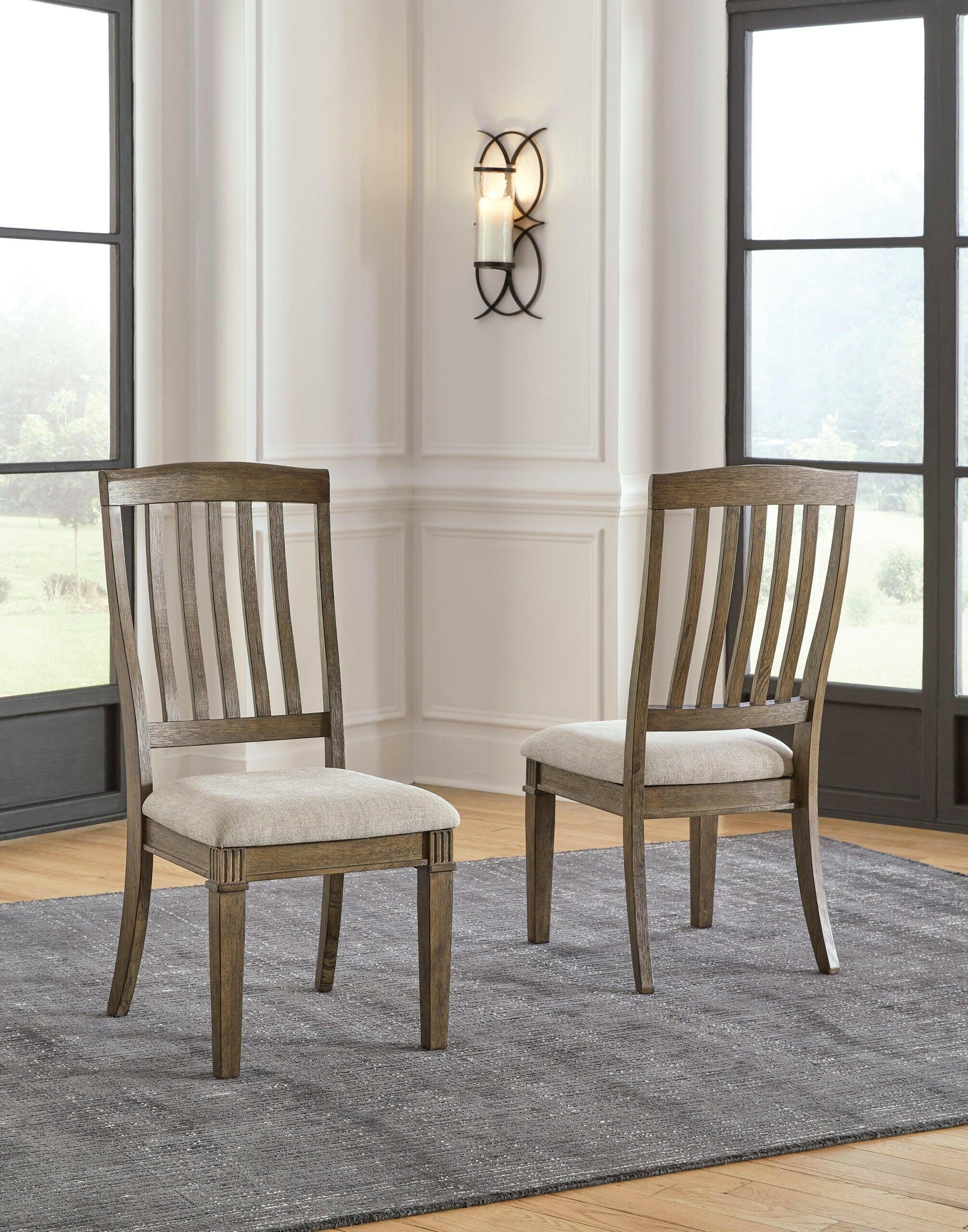 Marksburg Dining Table Set with 6 Chairs - Modern Kitchen & Dining Room Furniture for Family Gatherings & Dinner Parties