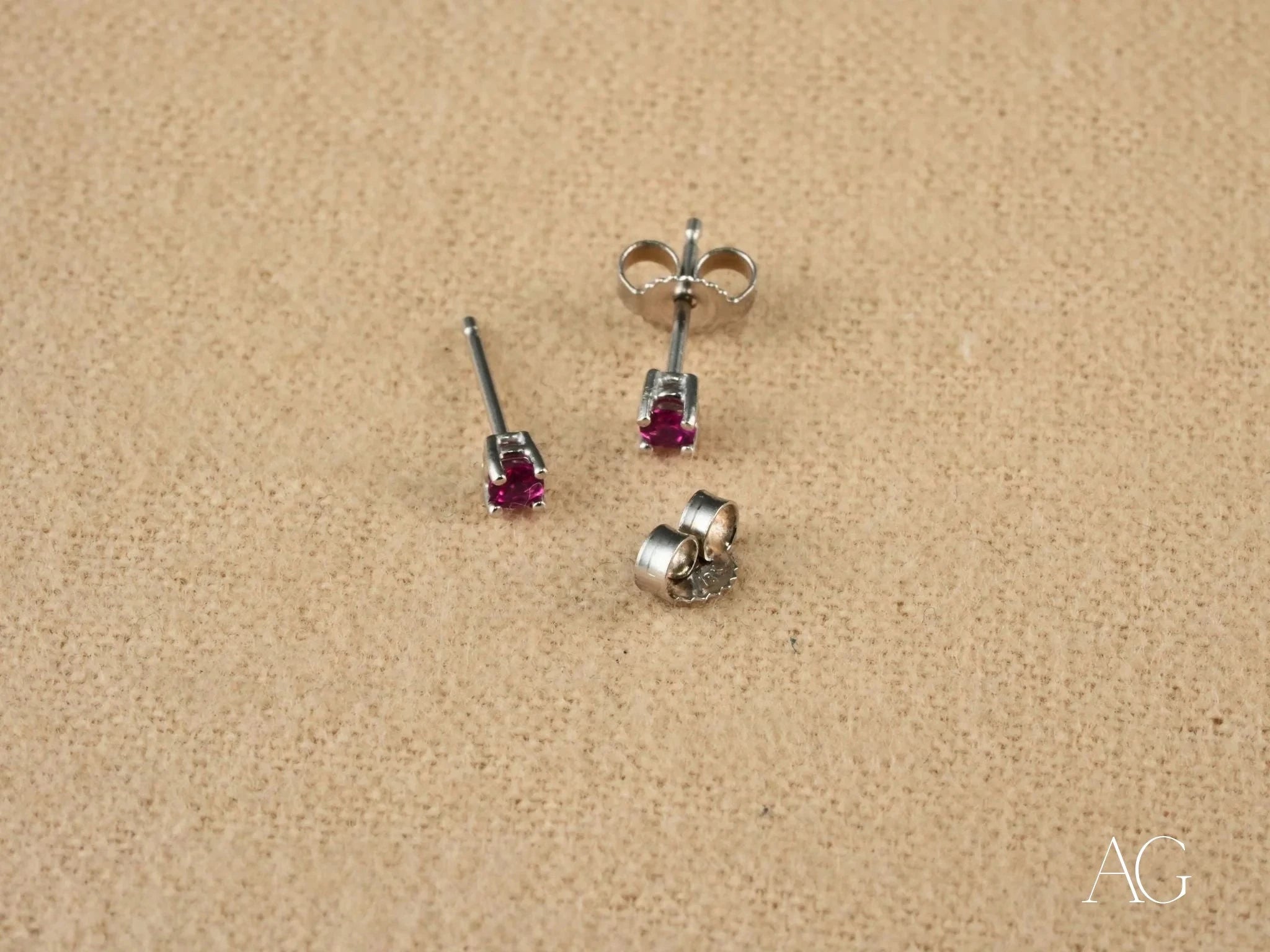 18K White Gold CZ Stud Earrings for Women - Sparkling Cubic Zirconia Studs - Perfect for Weddings, Parties & Everyday Elegance