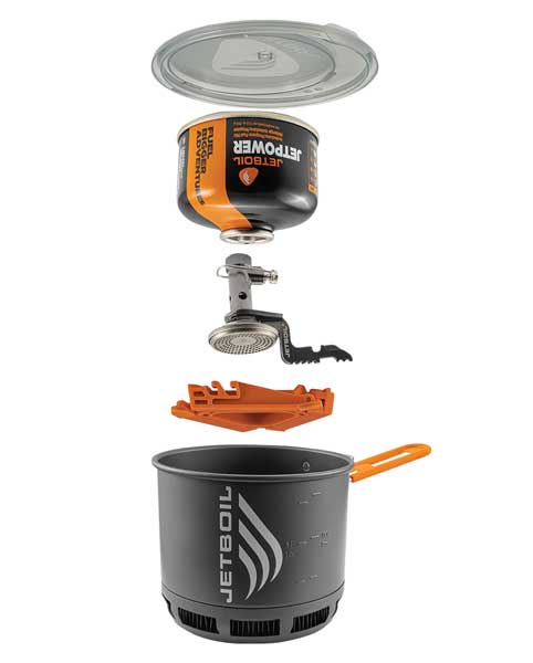 JetBoil Stash Ultralight Backpacking Stove System - Compact Camping Cookset for Hiking, Backpacking & Outdoor Adventures