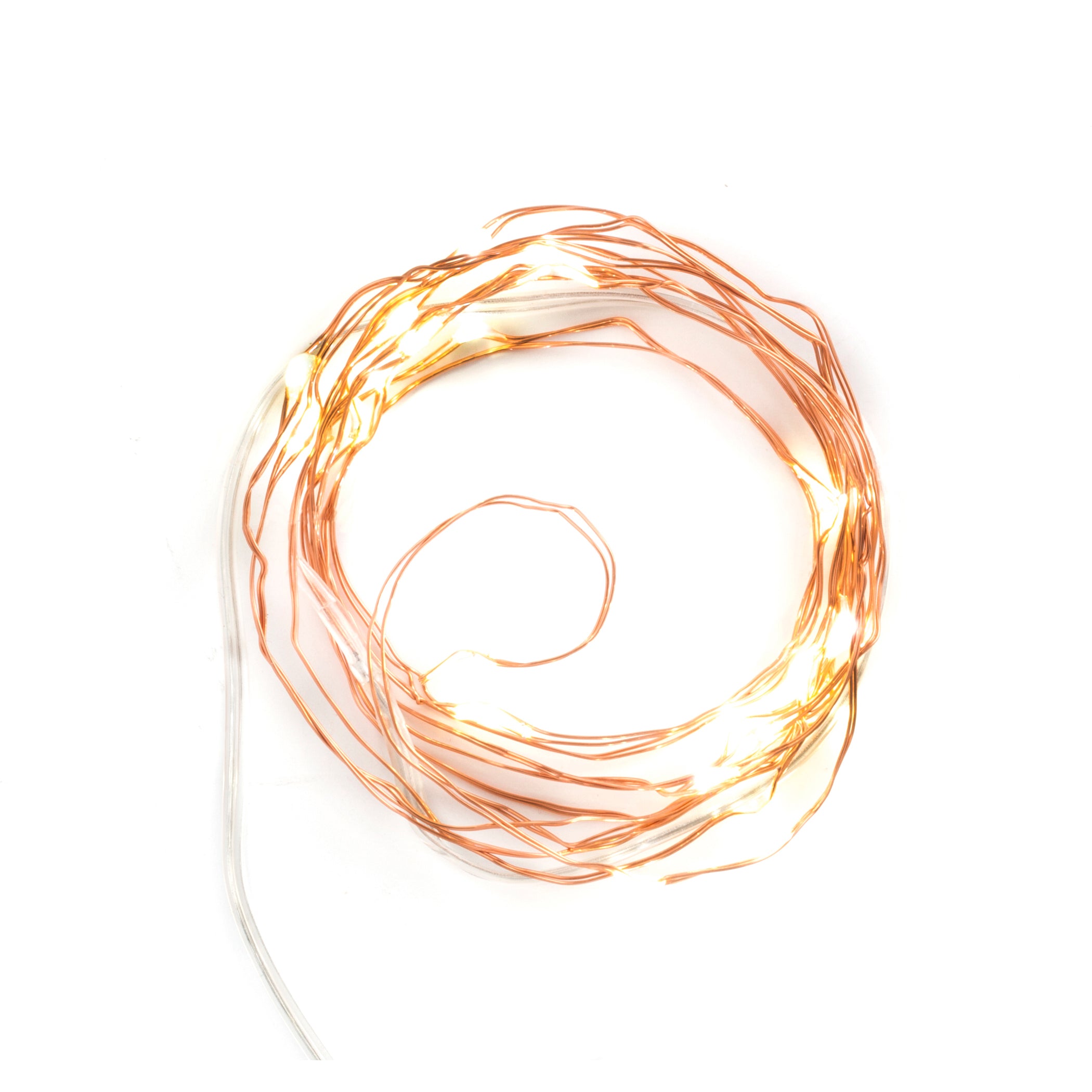 Copper String Lights - 20ft Warm White LED Fairy Lights for Indoor & Outdoor Decor, Wedding, Party, Garden, Christmas Tree Lighting - Waterproof & Dimmable