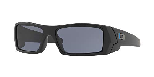 Matte Black/Grey/Blue Line on Oakley Logo (901411)