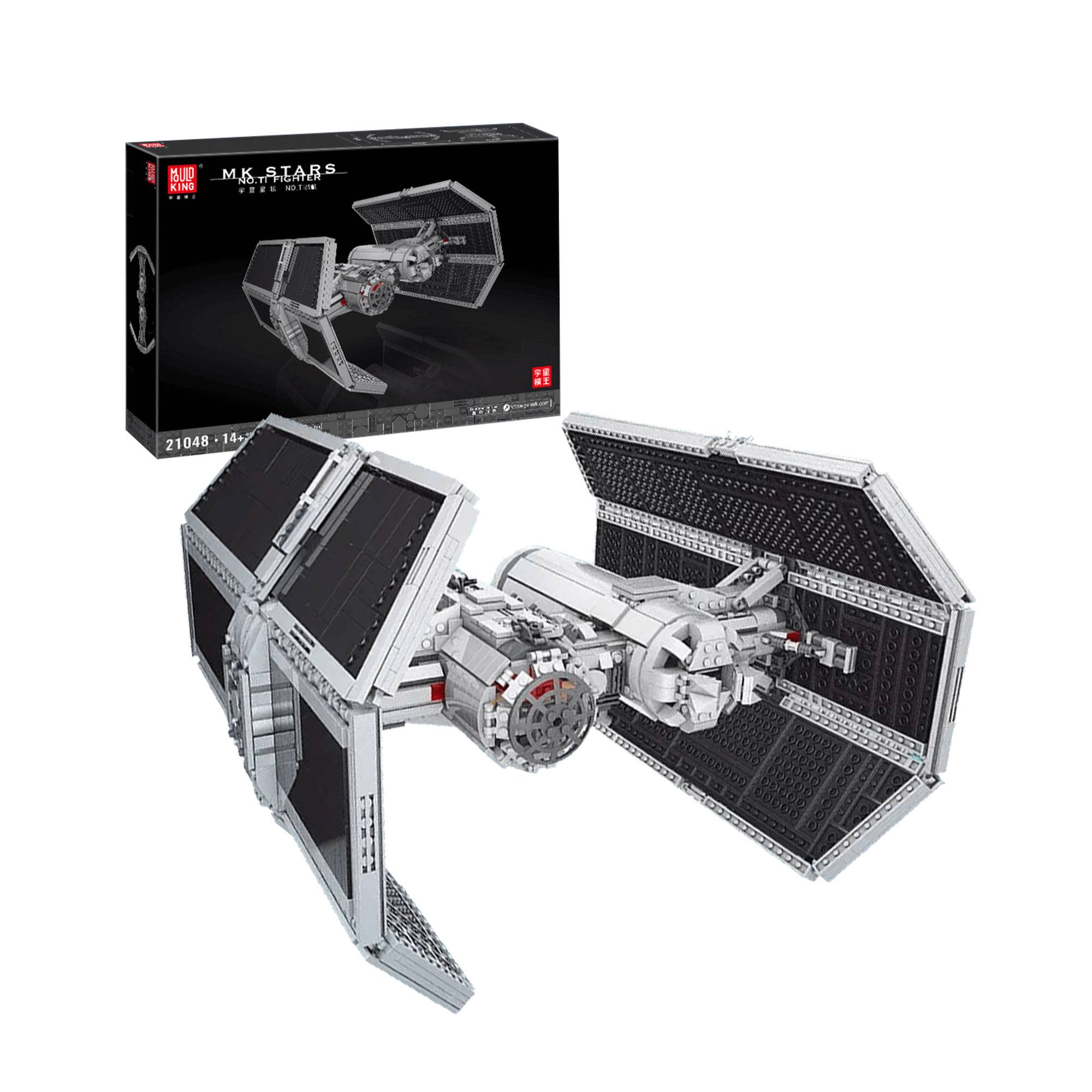 MOULD KING 21048 Twin Ion Engine Fighter Model Building Set - 3,616 Pieces STEM Toy for Adults & Kids | Perfect for Space Enthusiasts, Collectors & Creative Play