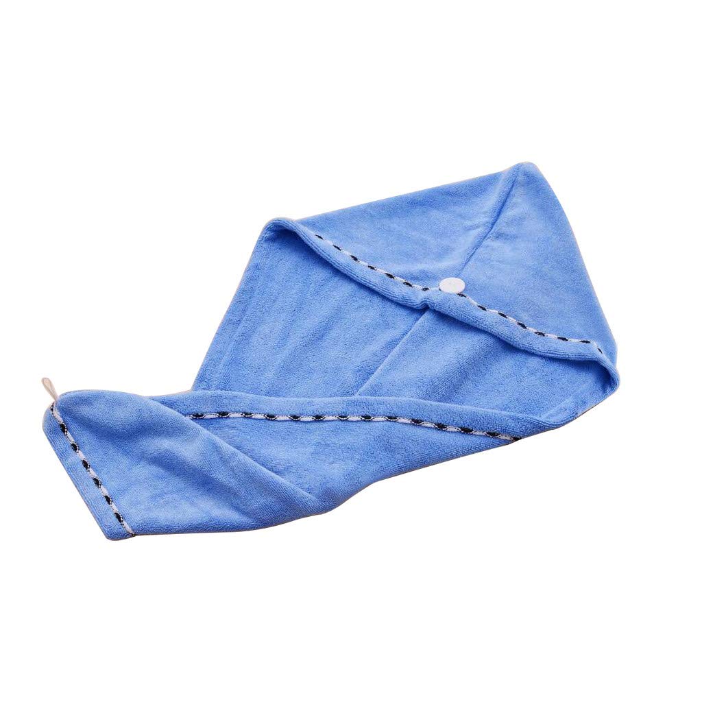 2PCS Quick Dry Hair Towel Wrap - Ultra Absorbent Microfiber Hair Turban for Women & Men - Fast Drying Bath Towel Cap for Shower, Swimming & Salon Use - Time Saving Hair Care Essential for Home & Travel