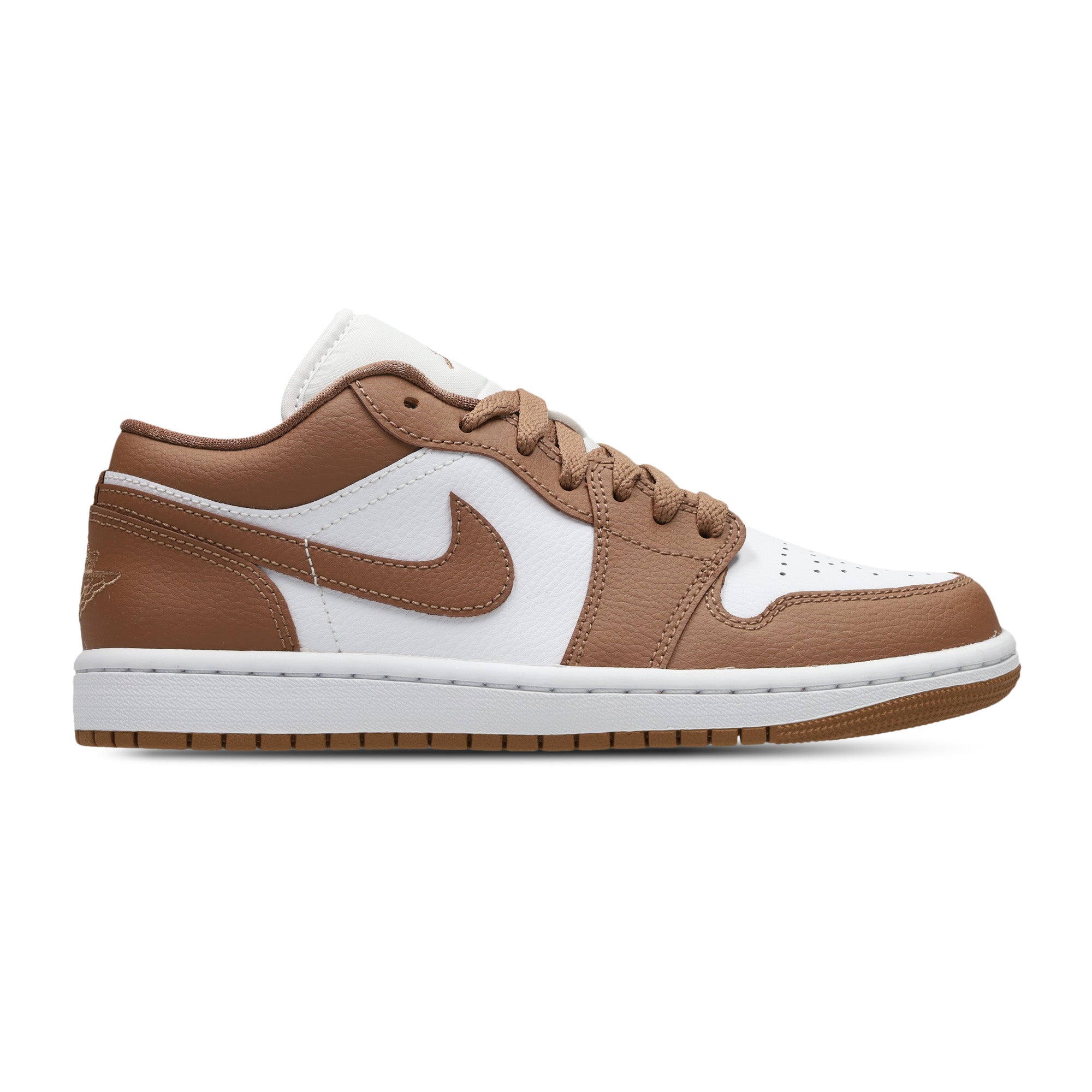 Air Jordan 1 Low 'Archaeo Brown White' Women's Sneakers (2024) - Casual Streetwear & Everyday Comfort Shoes for Women