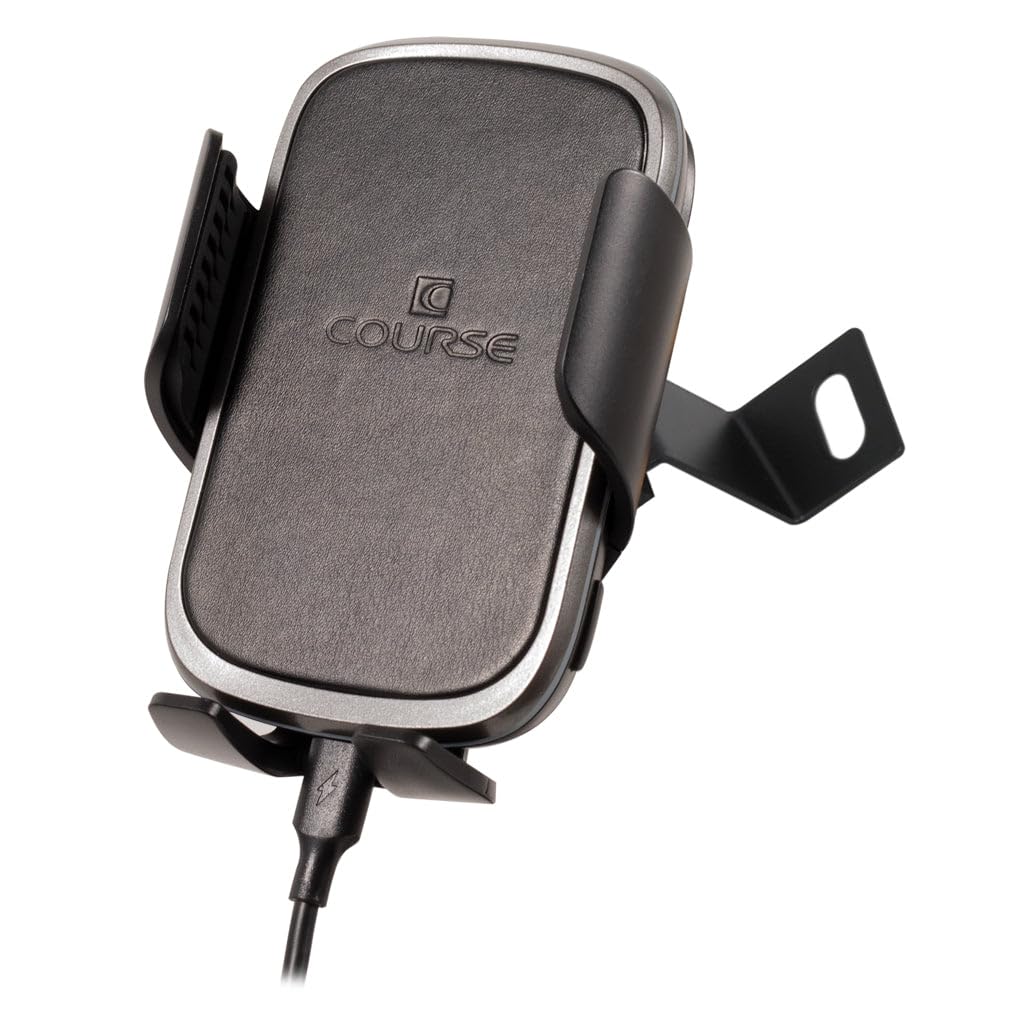 Course Motorsports DirectFit Wireless Charging Car Phone Mount - Auto-Grip Holder for Jeep Renegade (2014-2023) | Automatic Clamping & Fast Charging | Perfect for Off-Road Adventures & Daily Commutes (Black)