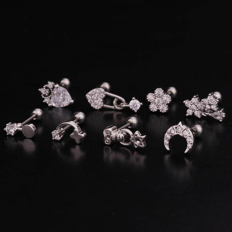 20G Cartilage Tiny Stud Earrings for Conch, Tragus & Helix Piercings - Hypoallergenic Stainless Steel Body Jewelry | Perfect for Daily Wear, Parties & Gifts