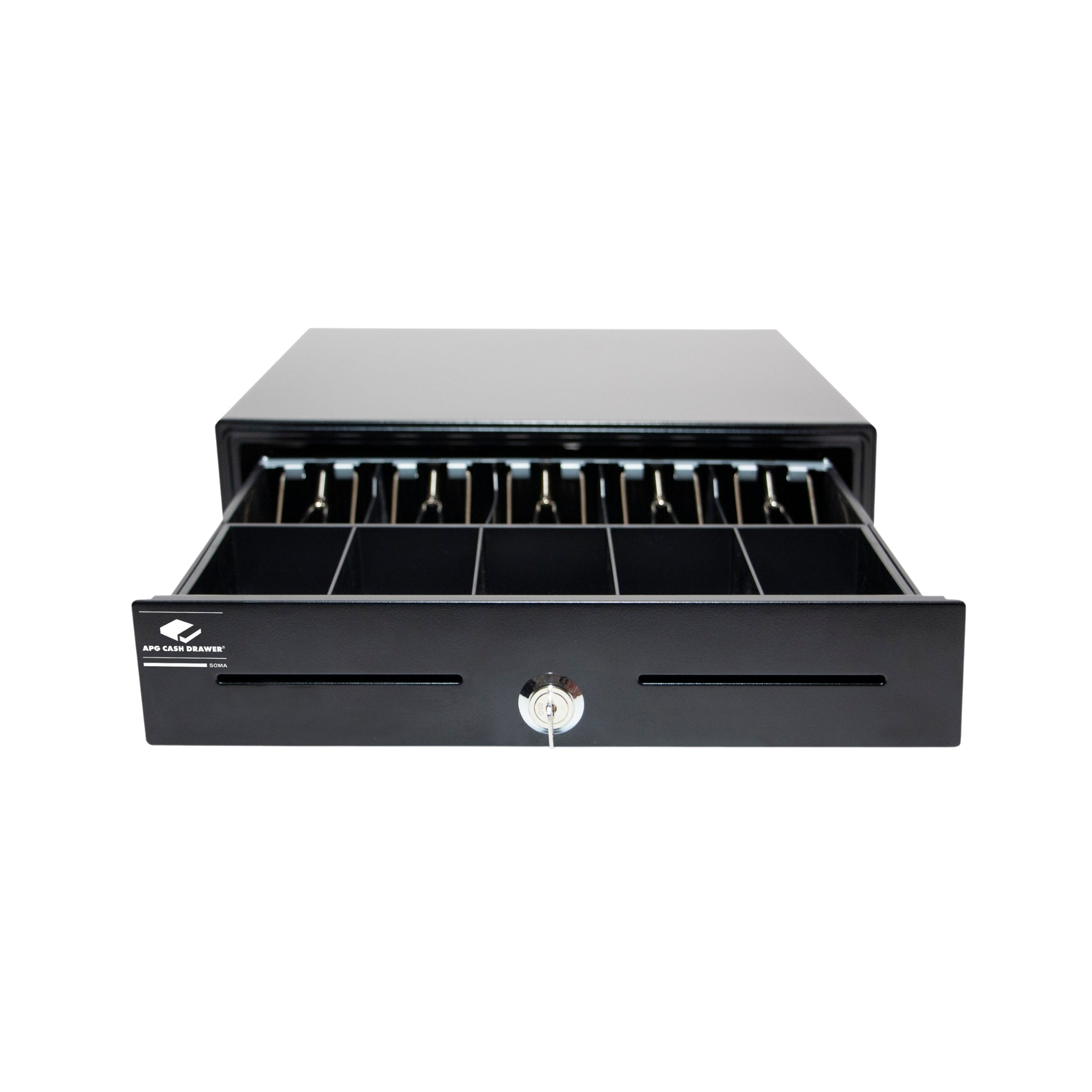 APG Arlo 16 Cash Drawer with MultiPRO Interface Cable - Secure Cash Management for Retail Stores, Restaurants & POS Systems (16 Bill Compartments)