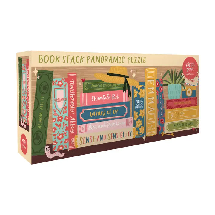 Classic Bookshelf 400-Piece Jigsaw Puzzle for Adults - Wooden Bookshelf Puzzle with Vintage Book Design - Perfect for Relaxation, Family Game Night & Home Decor