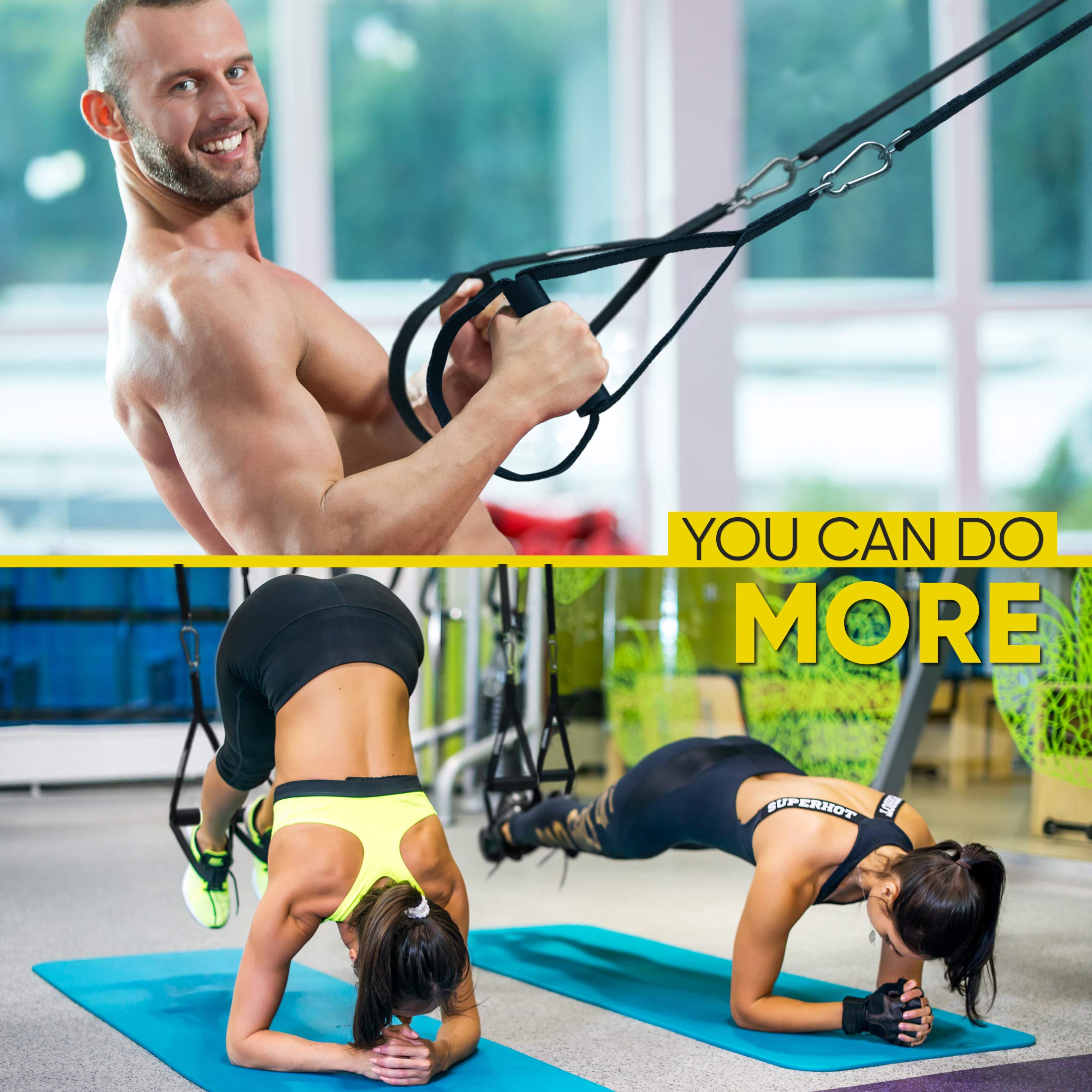 Dimok Heavy Duty Fitness Handles with Foot Cradle - Professional Cable Machine Attachments for Resistance Training, Strength Exercises & Home Gym Workouts - Perfect for CrossFit, Weightlifting & Functional Training